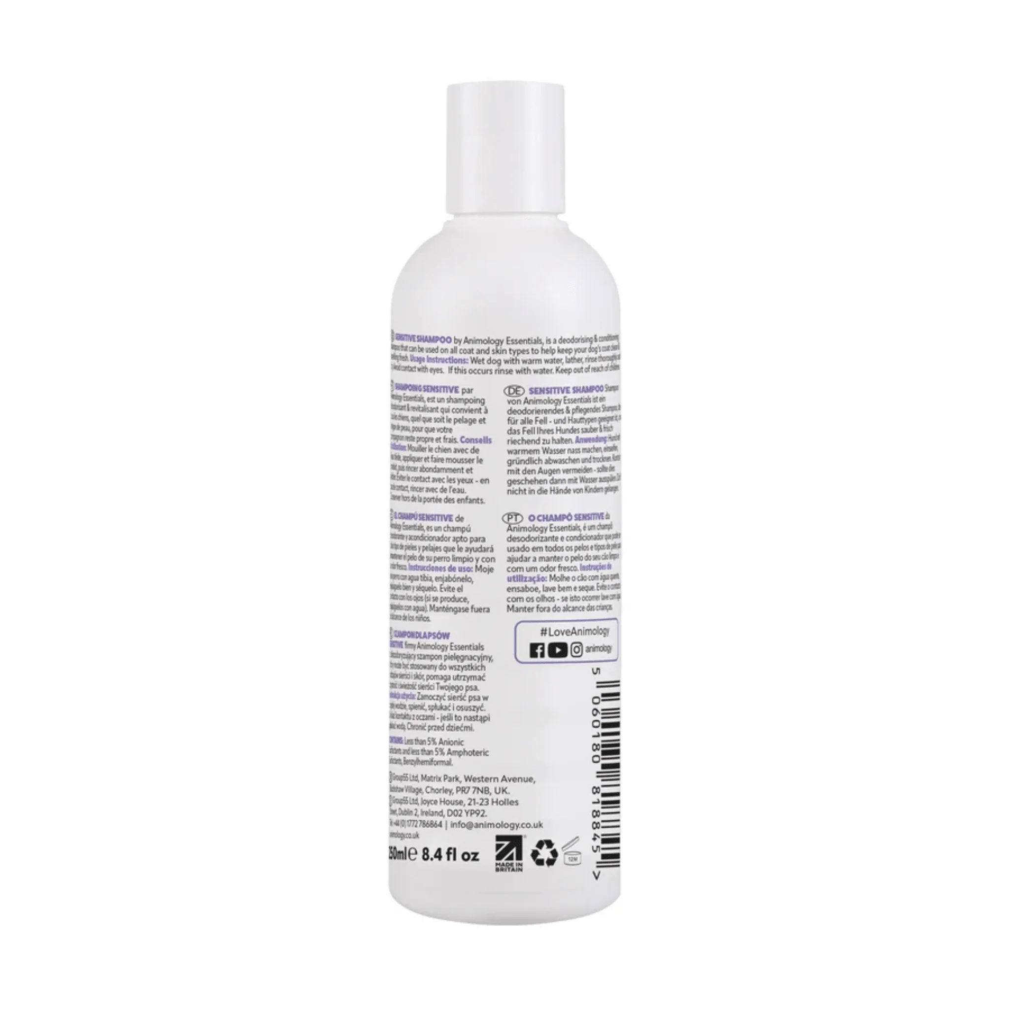 Animology Essentials Sensitive Dog Shampoo - Image 2