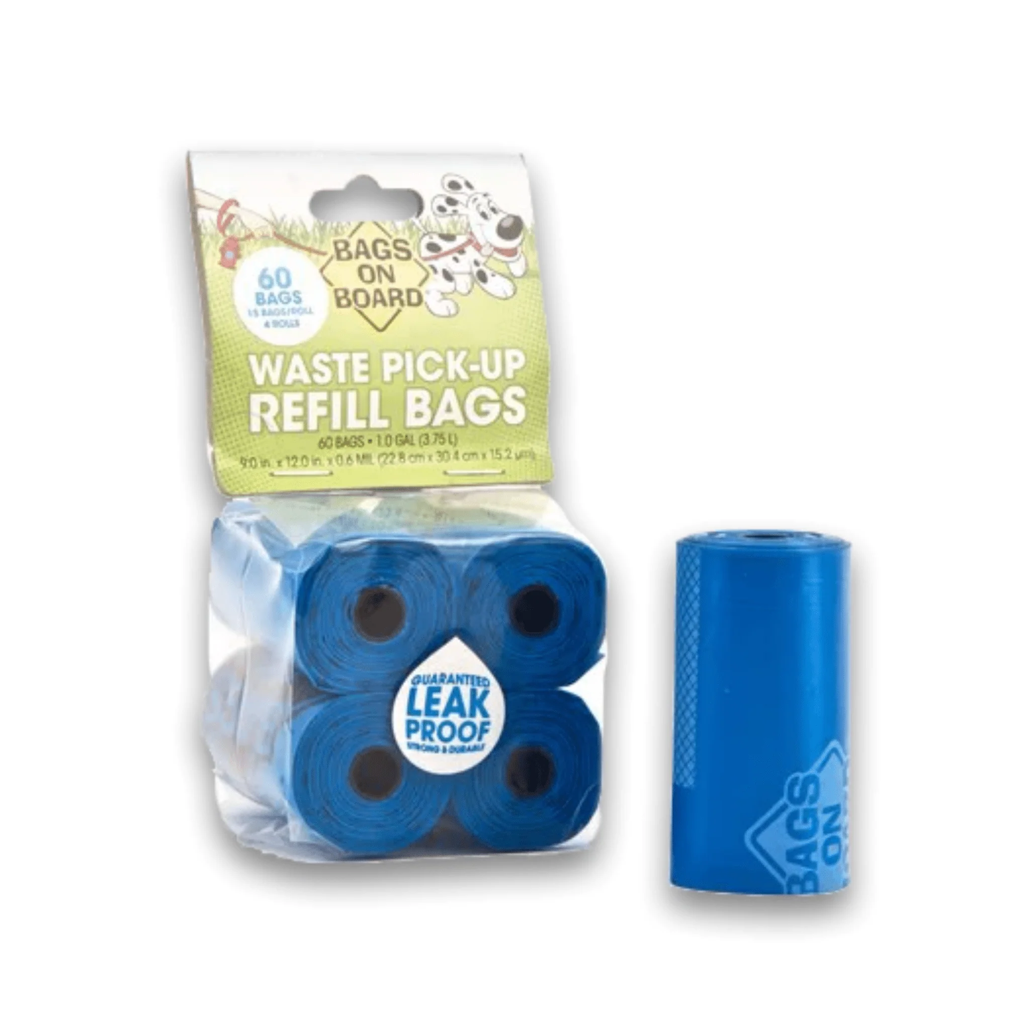 Bags on Board Blue Refill Rolls – 60 bags - Image 2