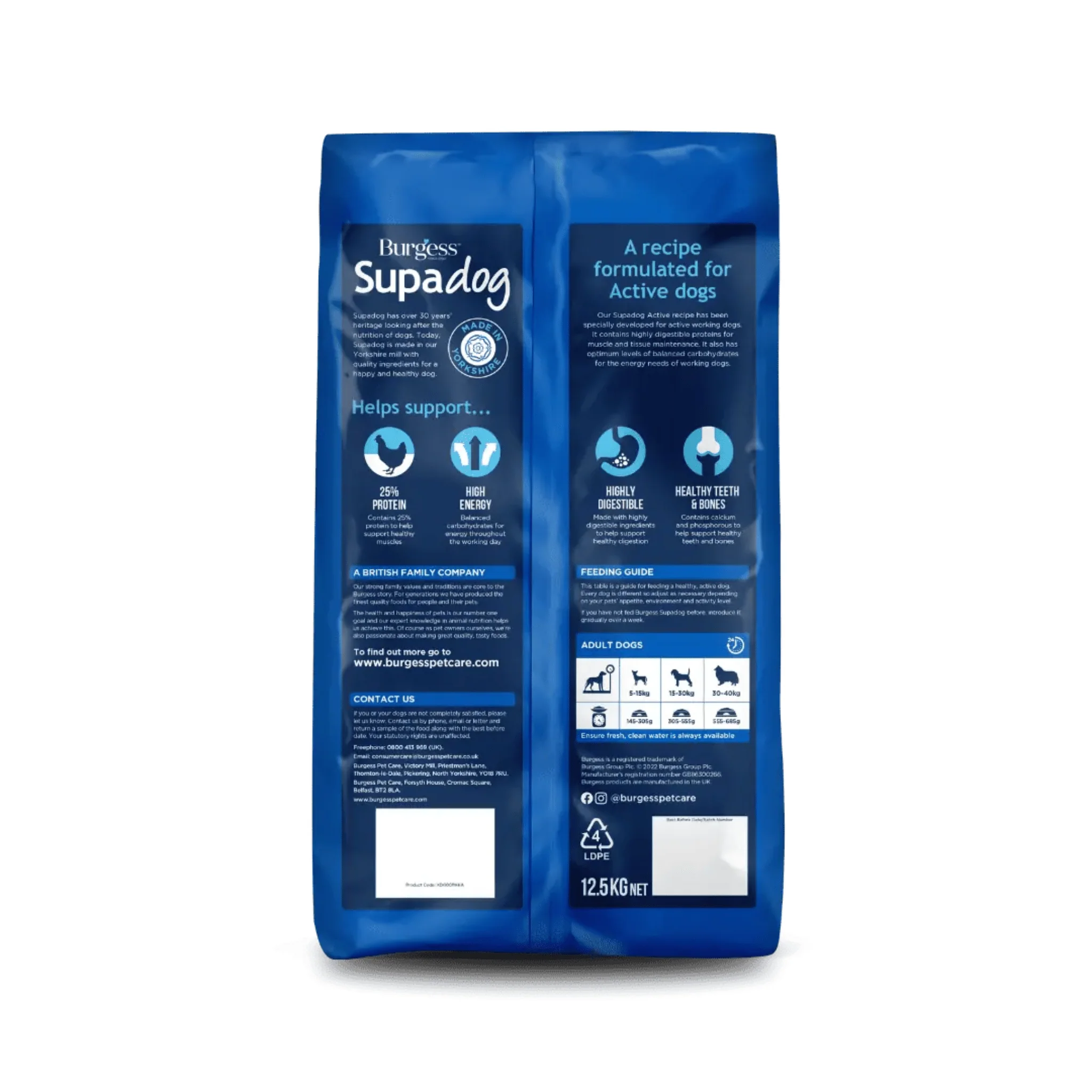 Burgess SupaDog Active Adult with Chicken & Beef Dry Food - Image 2