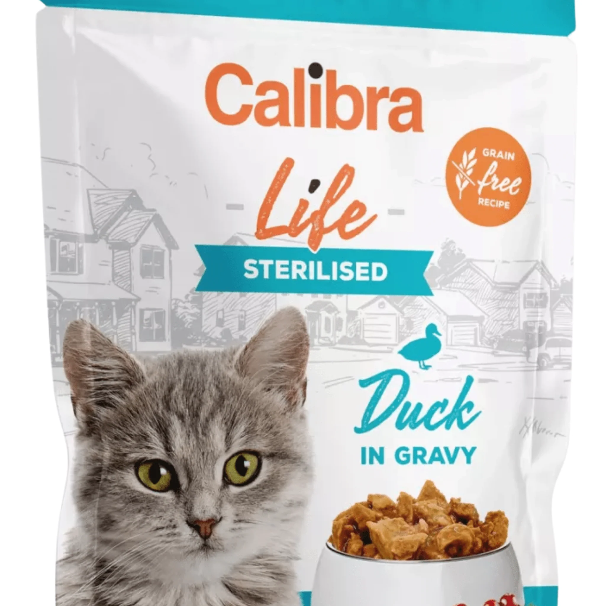 Calibra Life Pouches | Adult Cat | Sterilised Duck - Image 2