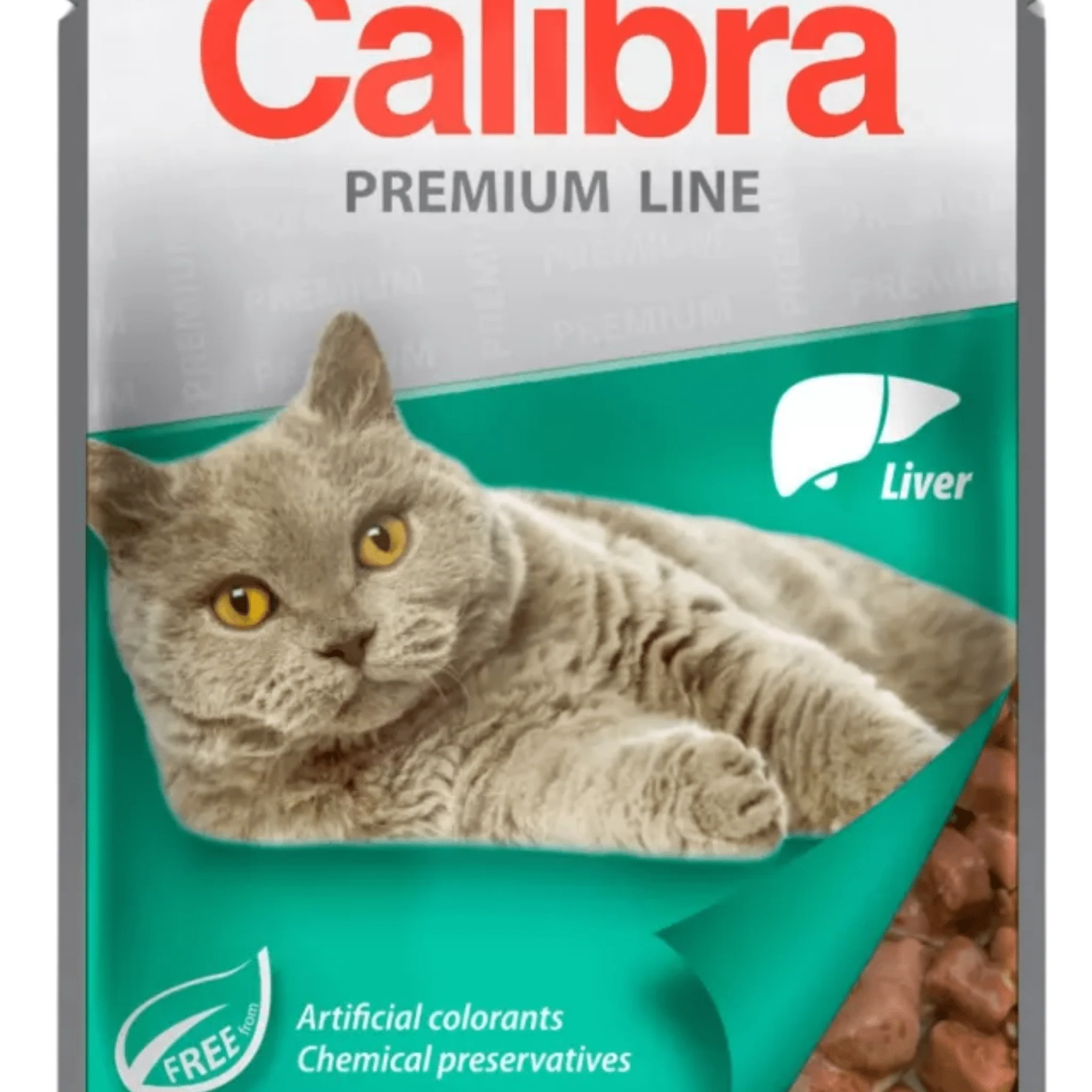Calibra Premium Pouches | Adult Cat | Sterilised Liver - Image 2