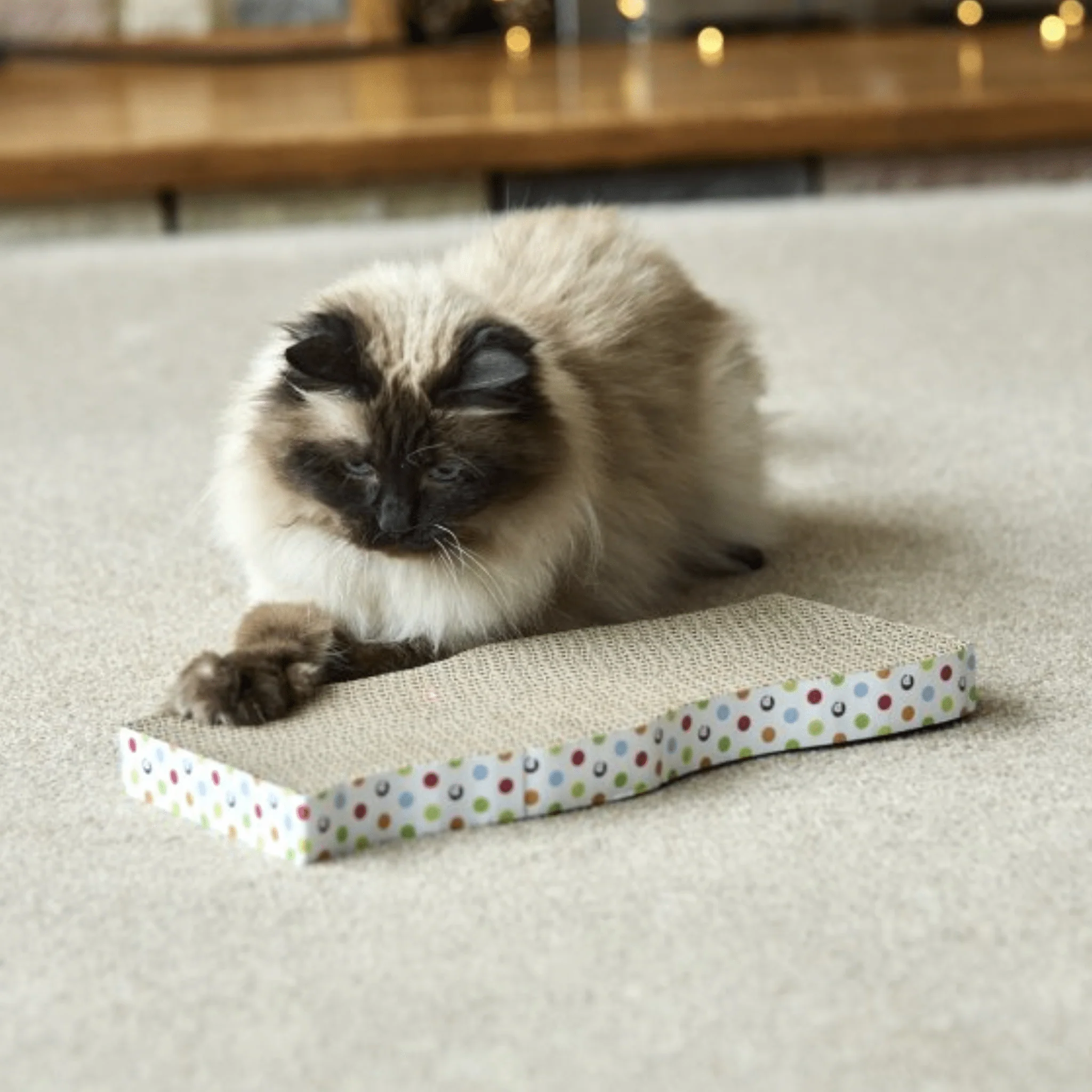 Catkins Cardboard Wave Cat Scratcher - Image 7