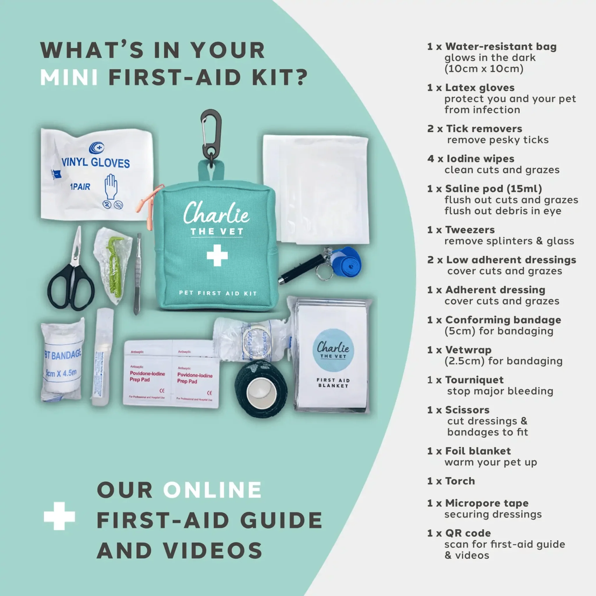 Charlie The Vet Mini Pet First Aid Kit - Image 5