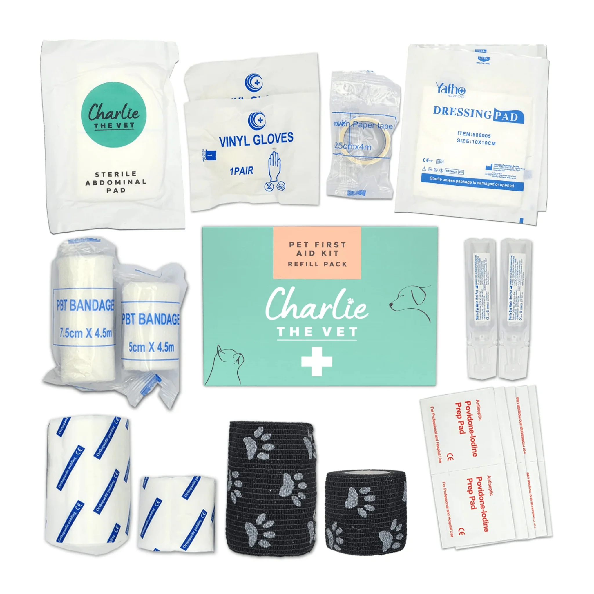 Charlie The Vet Pet First Aid Kit Refill Pack - Image 3