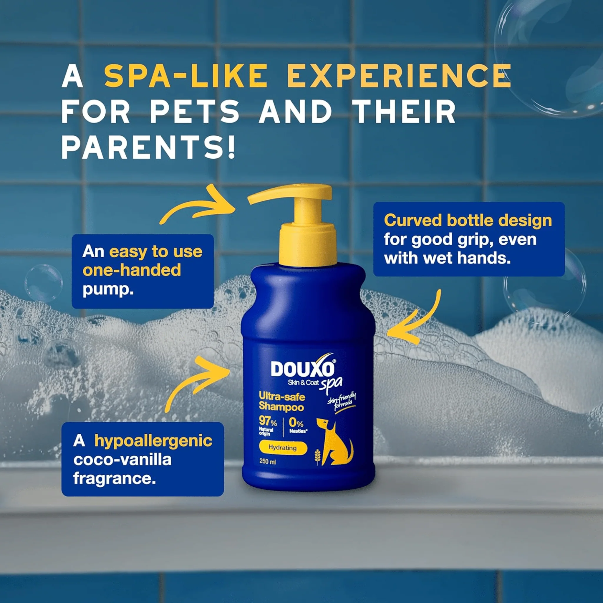 DOUXO® Spa Oatmeal Dog Shampoo for Dogs 250ml - Image 4