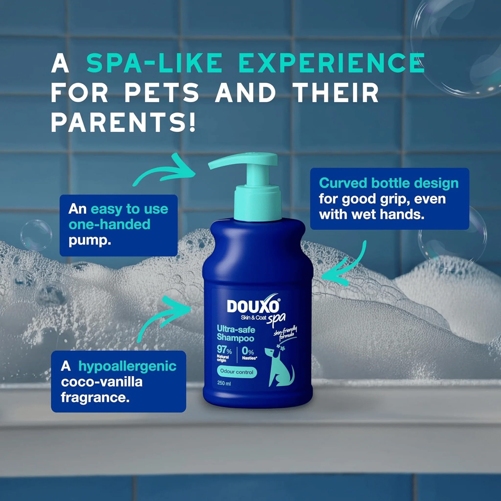 DOUXO® Spa Odour Control Shampoo for Dogs 250ml - Image 4