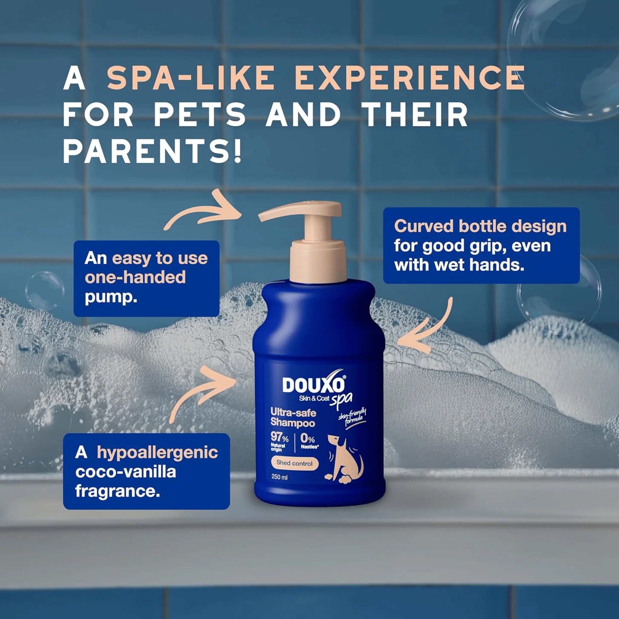 DOUXO® Spa Shed Control Shampoo for Dogs 250ml - Image 4