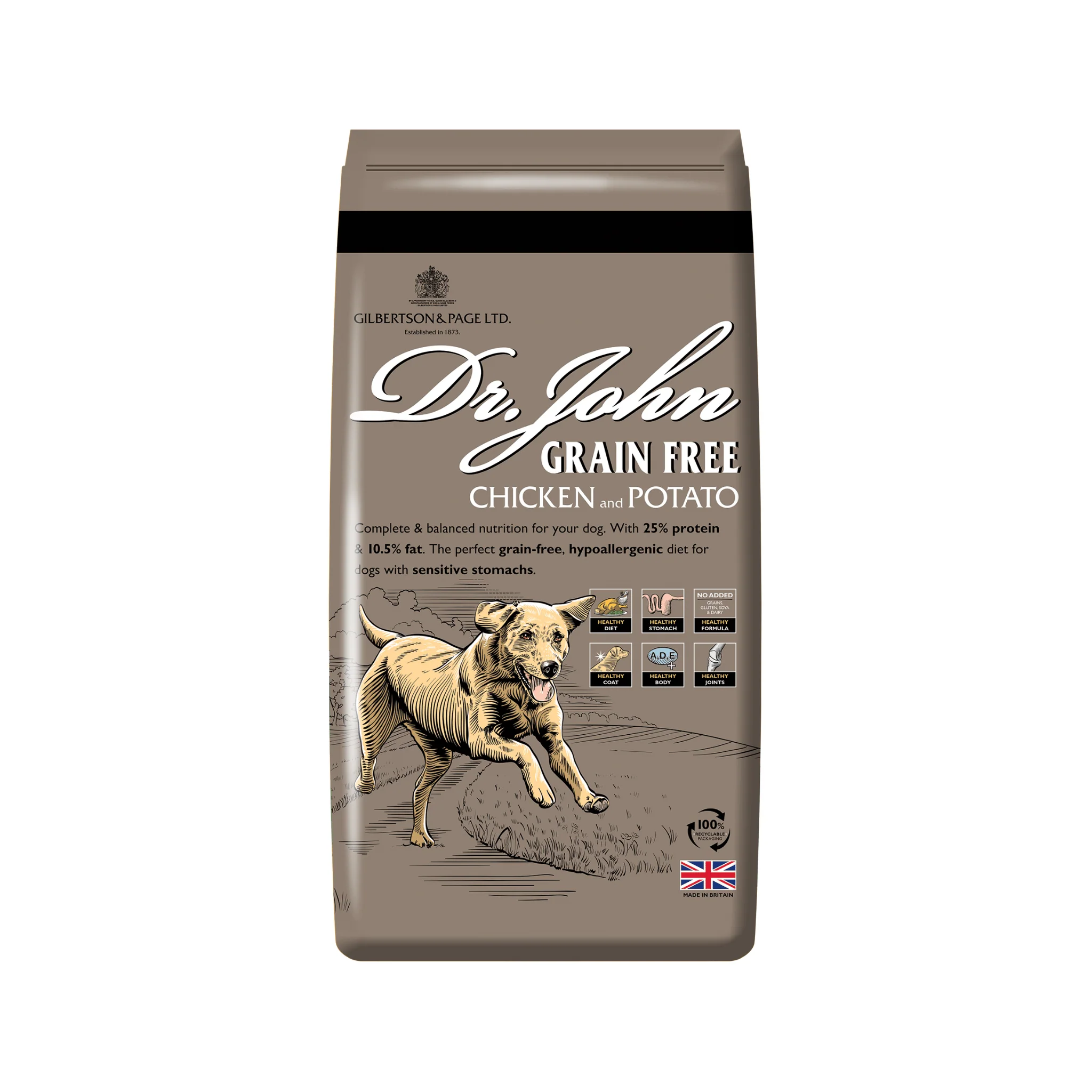 Dr. John Working Dog Grain Free Chicken & Potato Dry Food