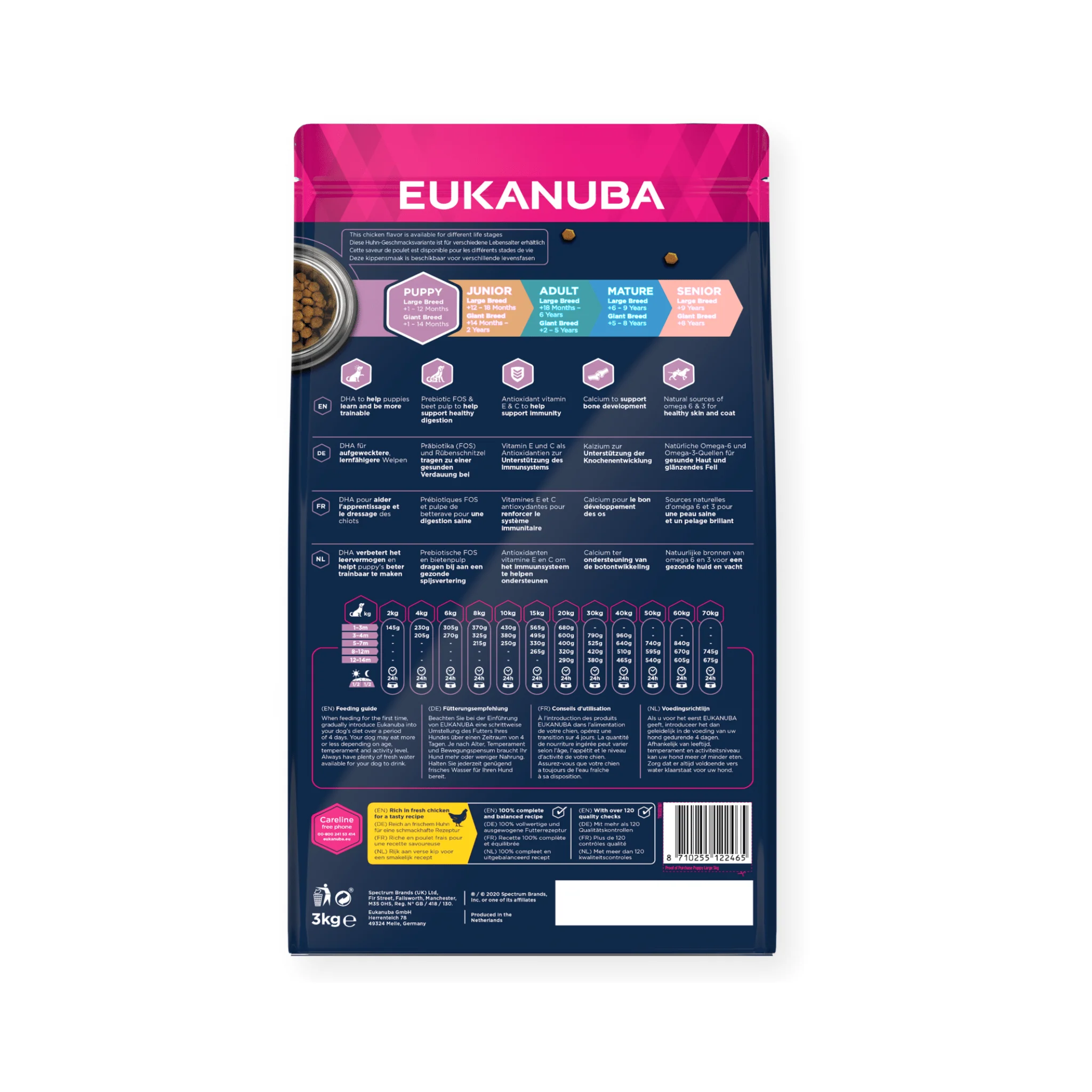 Eukanuba Growing Large Puppy Dry Dog Food Fresh Chicken - Image 2