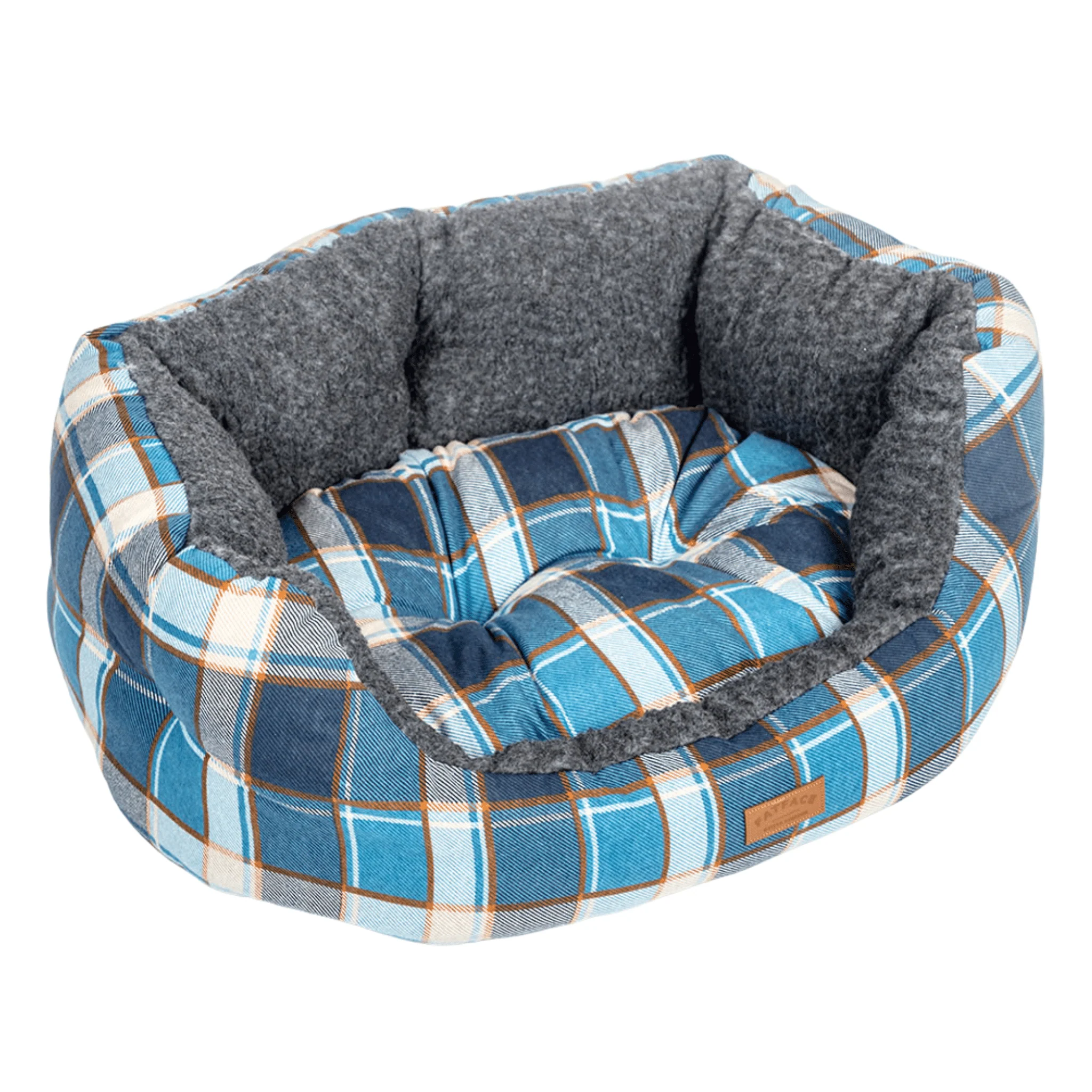 FatFace Fleece Check Deluxe Slumber Bed - Image 3