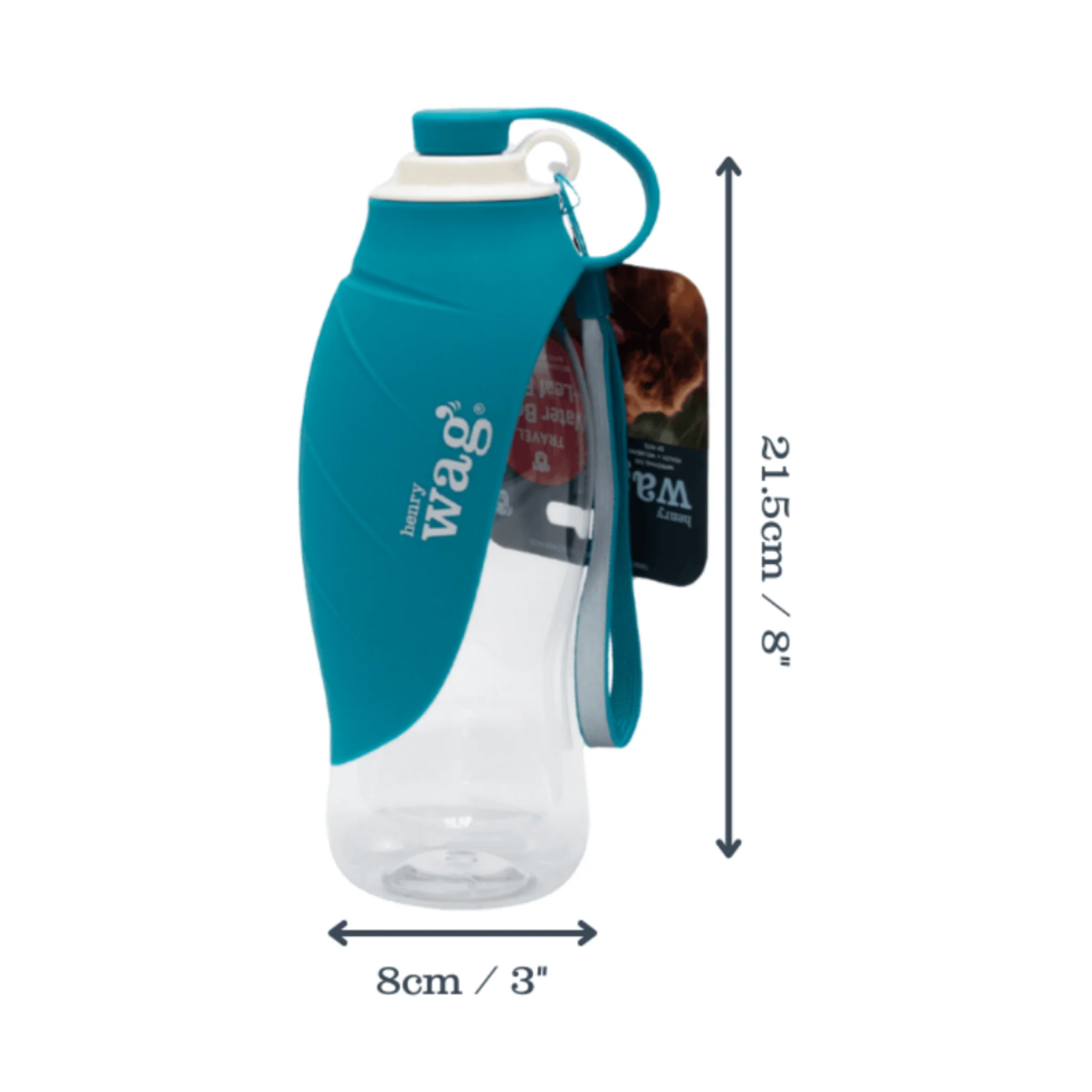 Henry Wag Pet Water Bottle With Leaf Bowl - Image 3