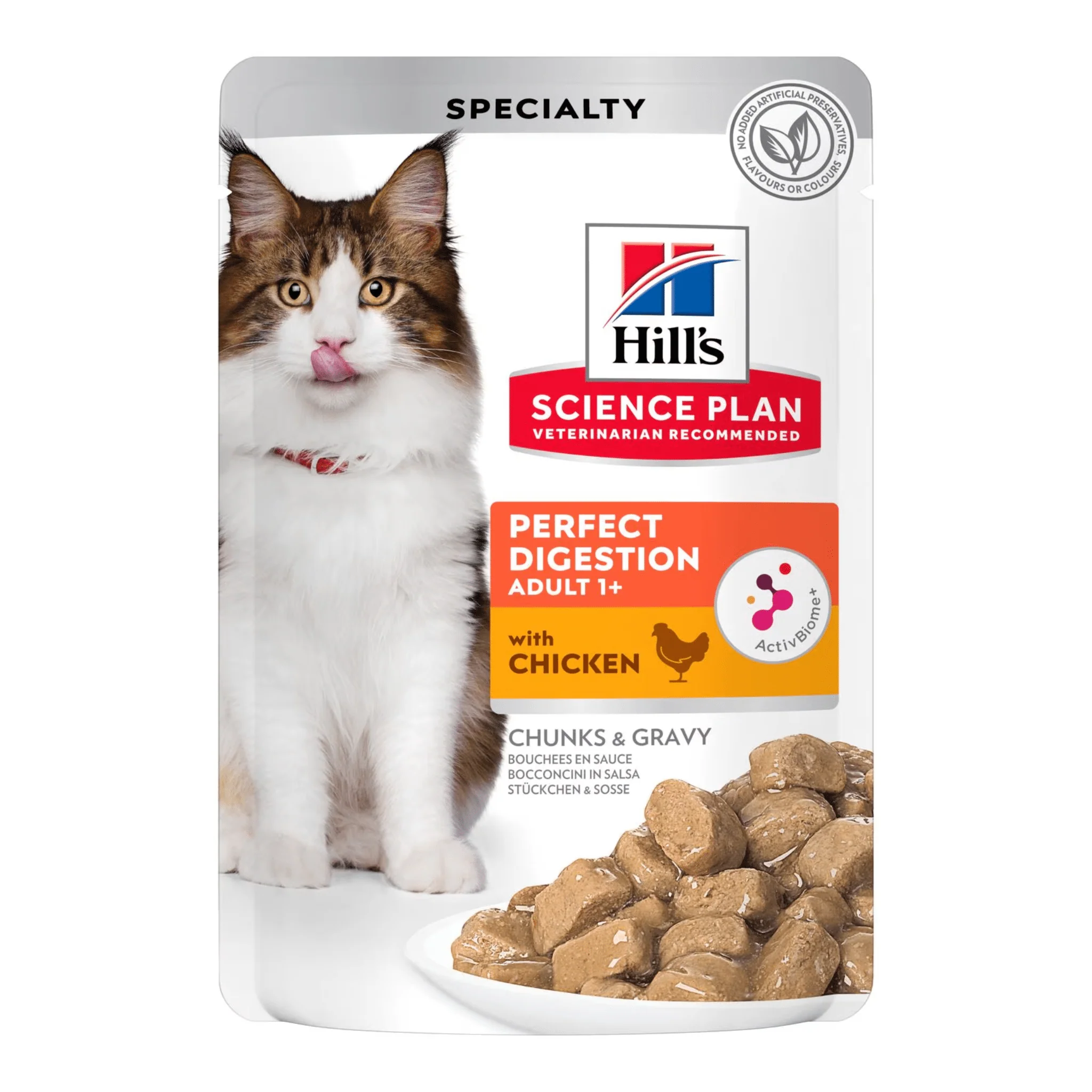 Hill's Cat Perfect Digestion Wet Cat Food with Chicken