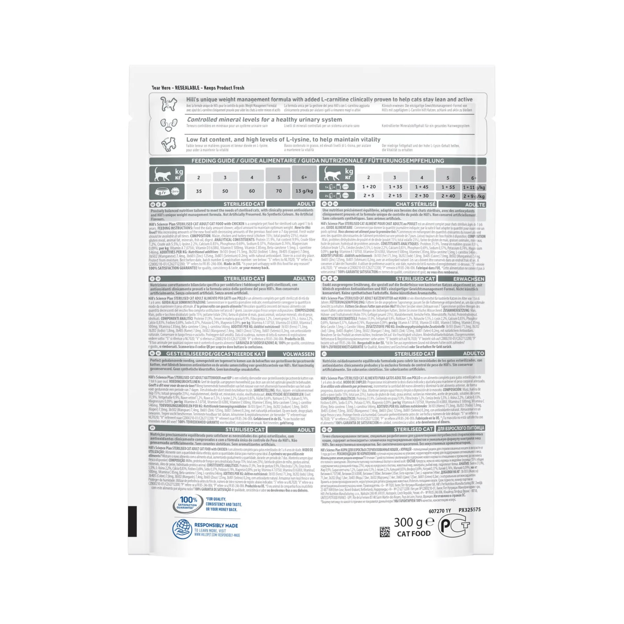 Hill's Cat Science Plan Sterilised Adult Chicken - Image 2