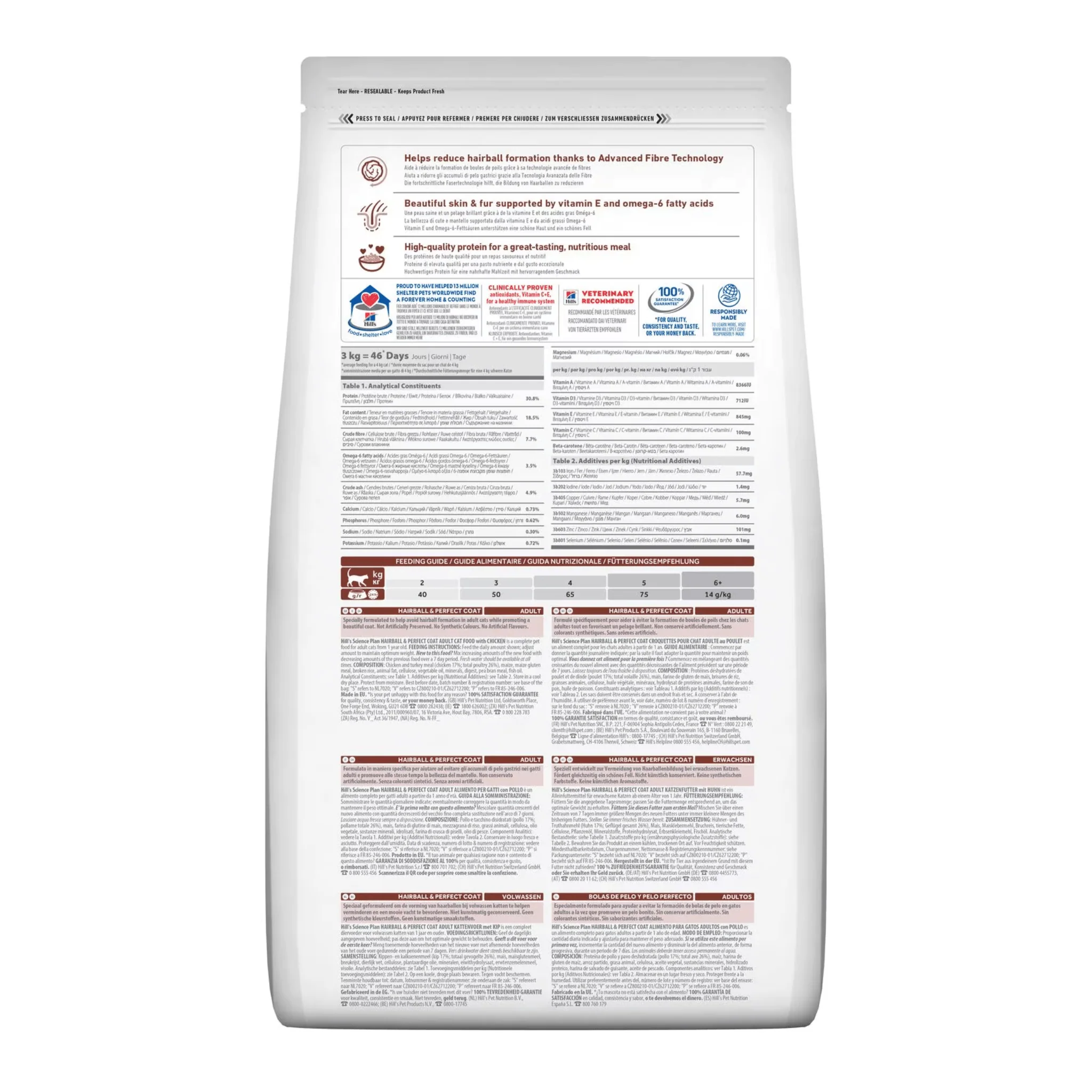 Hill's Cat Science Plan Hairball & Perfect Coat - Image 2