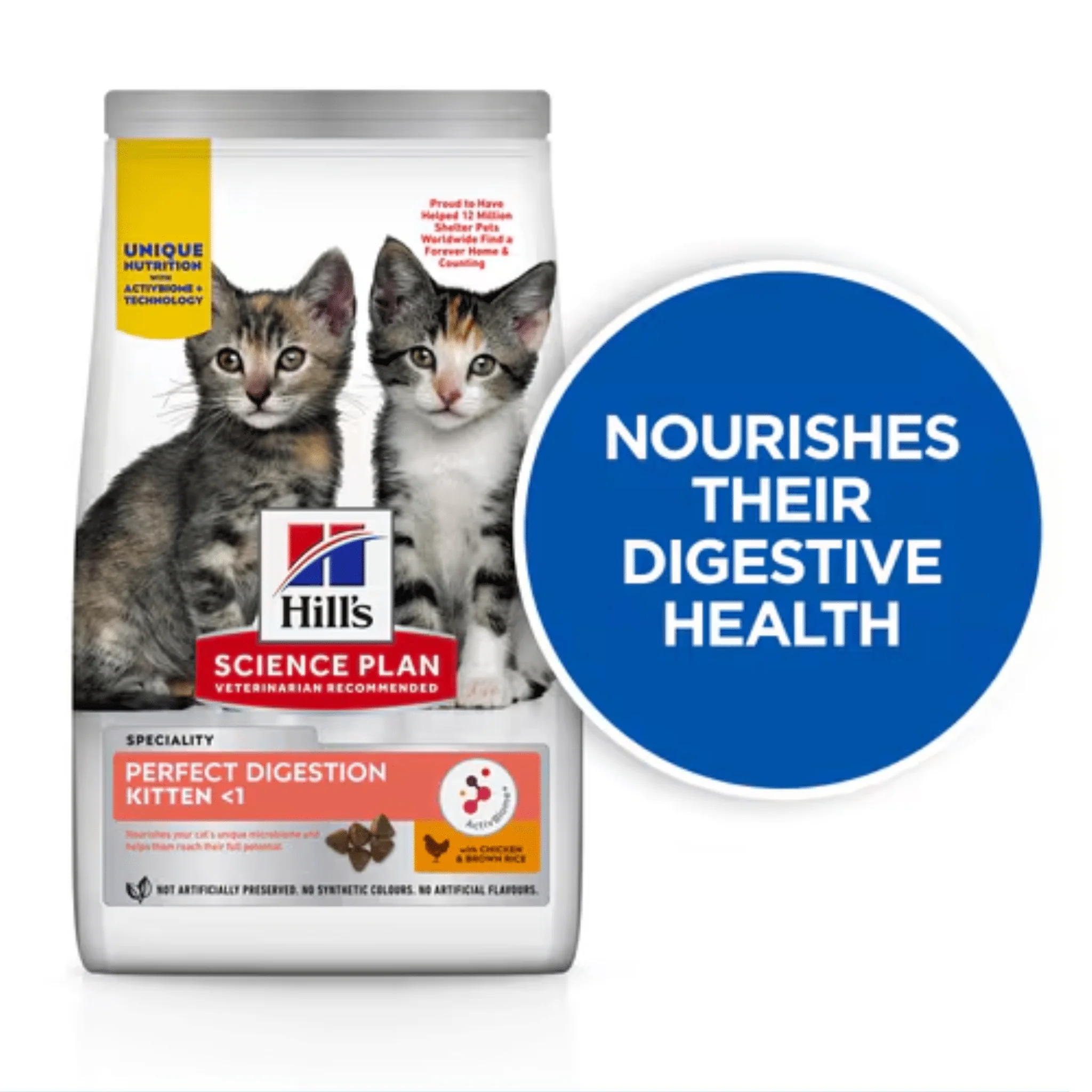 Hill's Digest Kitten Dry Food with Chicken & Brown Rice - Image 3
