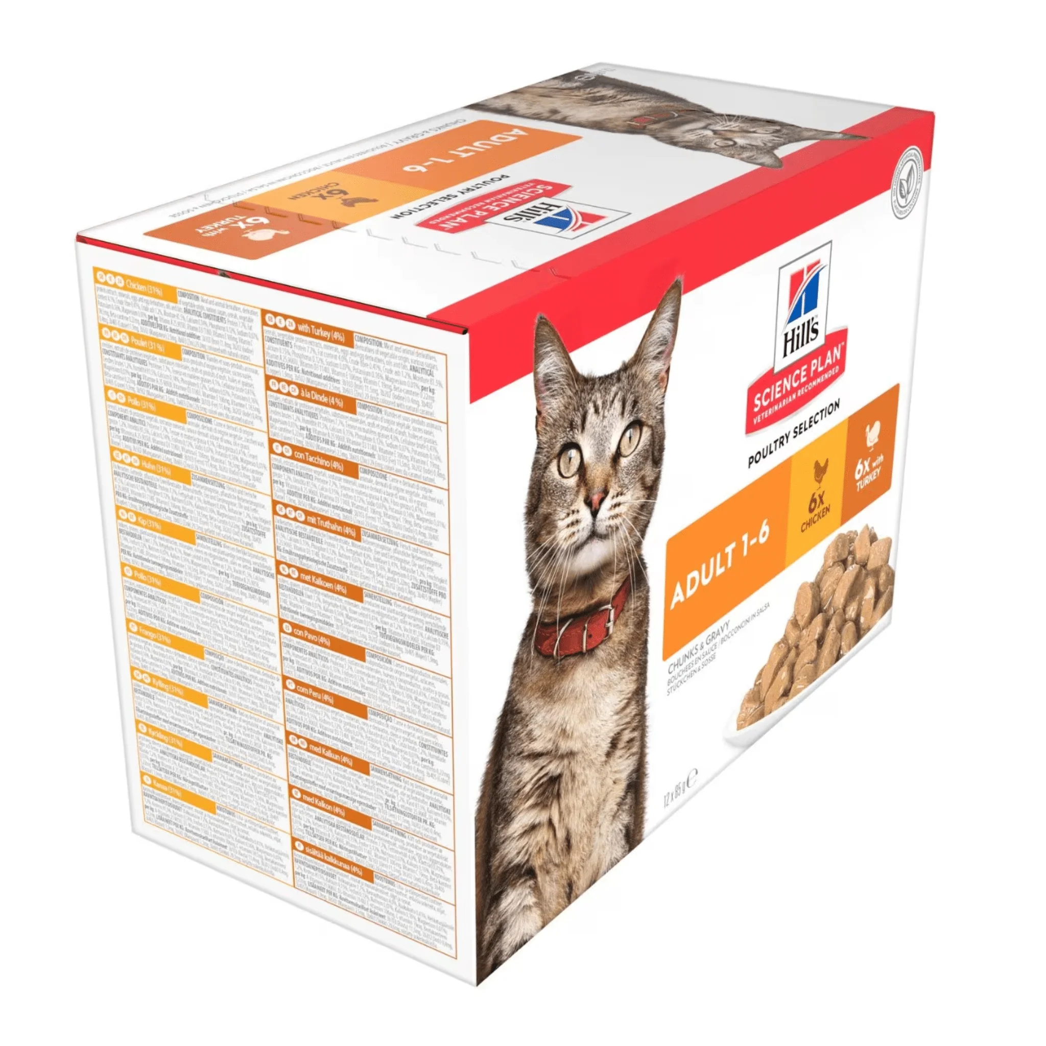 Hill's Adult Wet Cat Food Poultry Multipack - Image 2