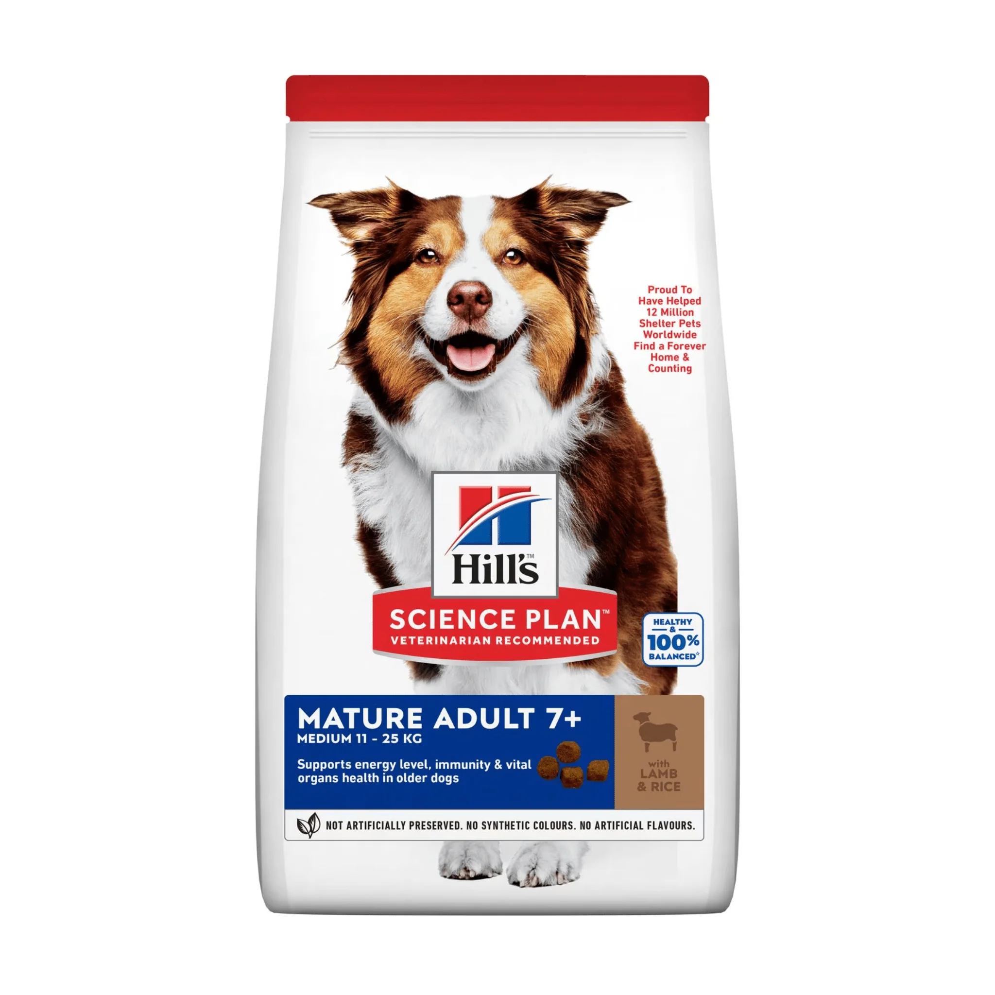 Hill's Mature Adult Medium Dry Dog Food Lamb - 14kg