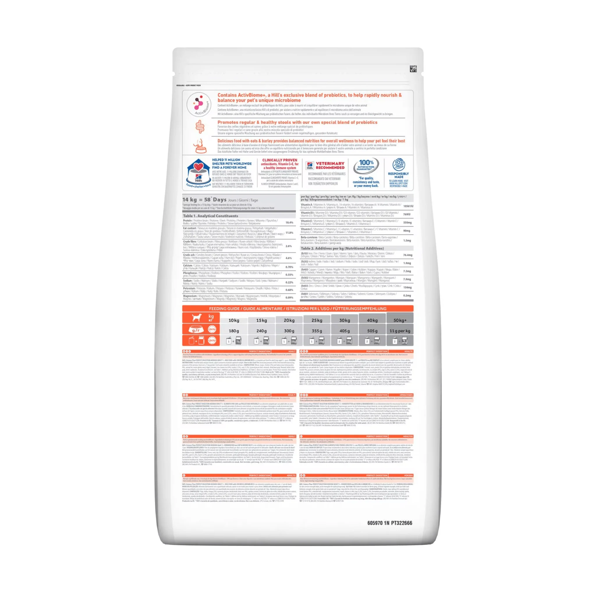 Hill's Perfect Digestion Adult Medium Dry Dog Food - Image 2