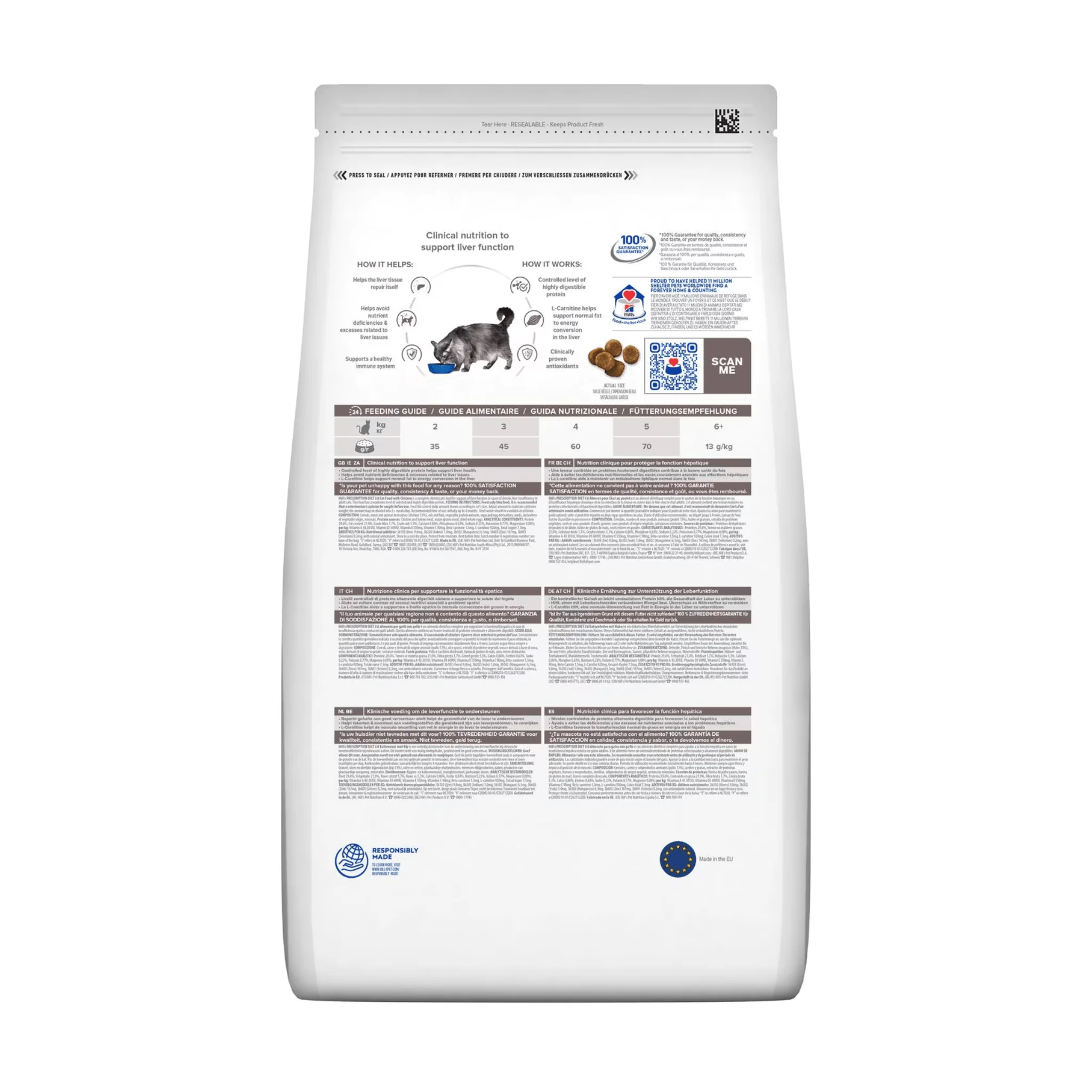 Hills Prescription Diet I/D Liver Care Dry Cat Food - Image 2