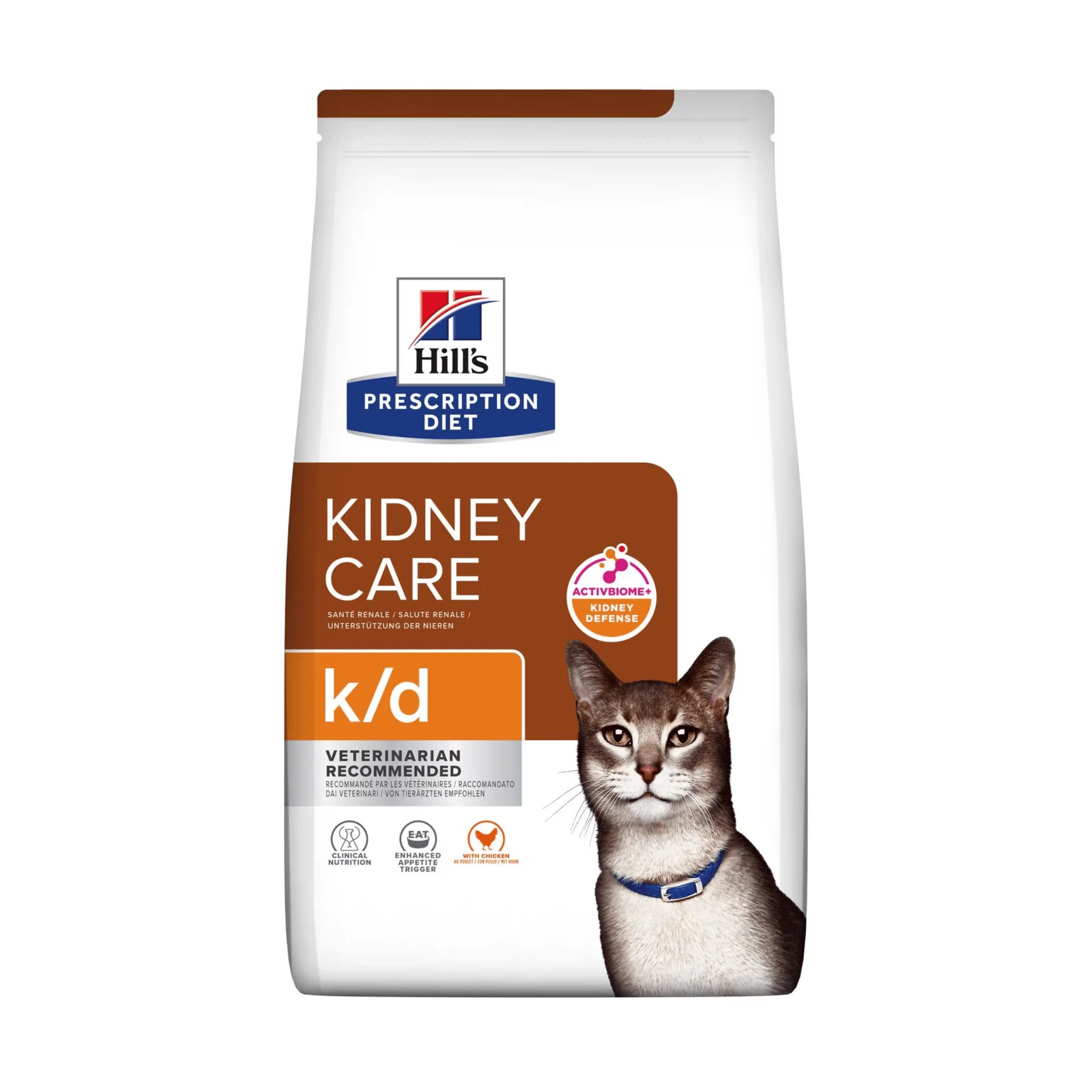 Hills Prescription Diet K/D Kidney Care Dry Cat Food Chicken