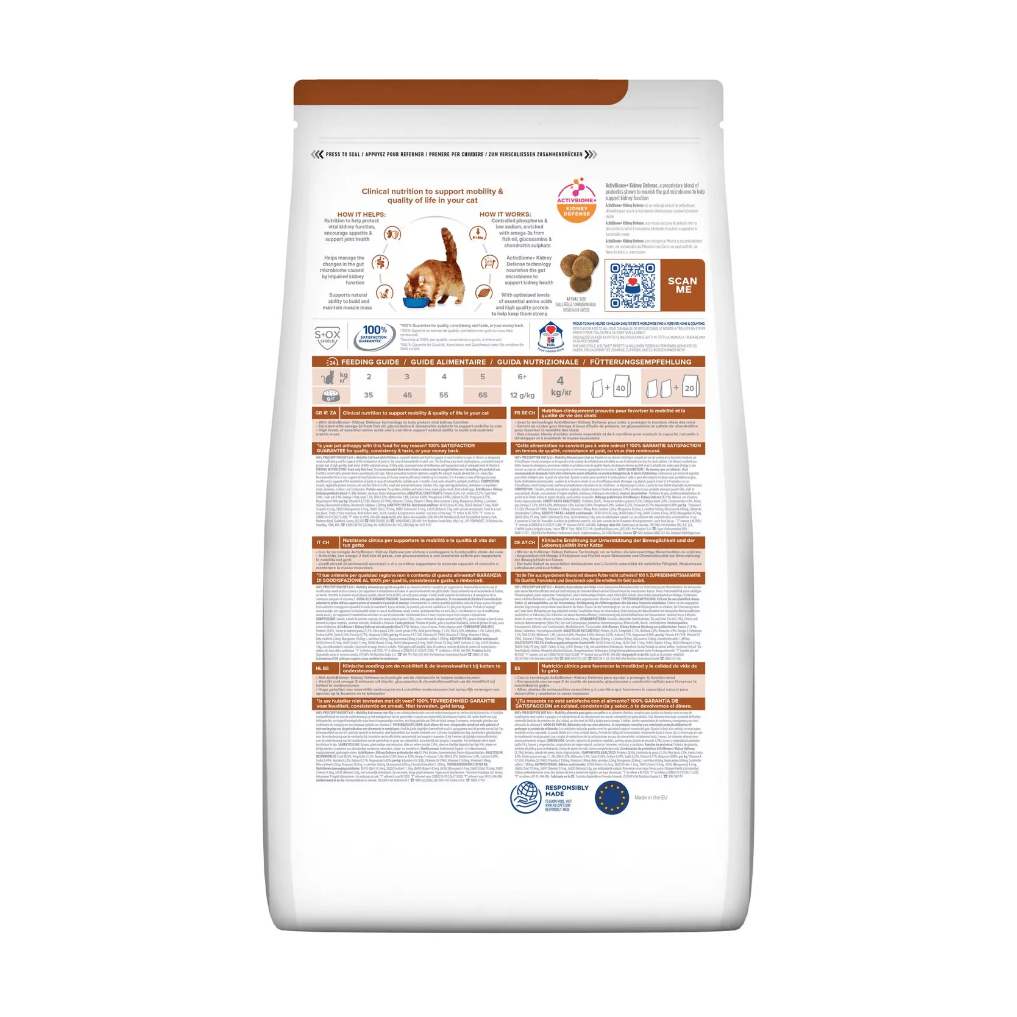 Hills Prescription Diet K/D Kidney +Mobility Dry Cat Food - Image 2