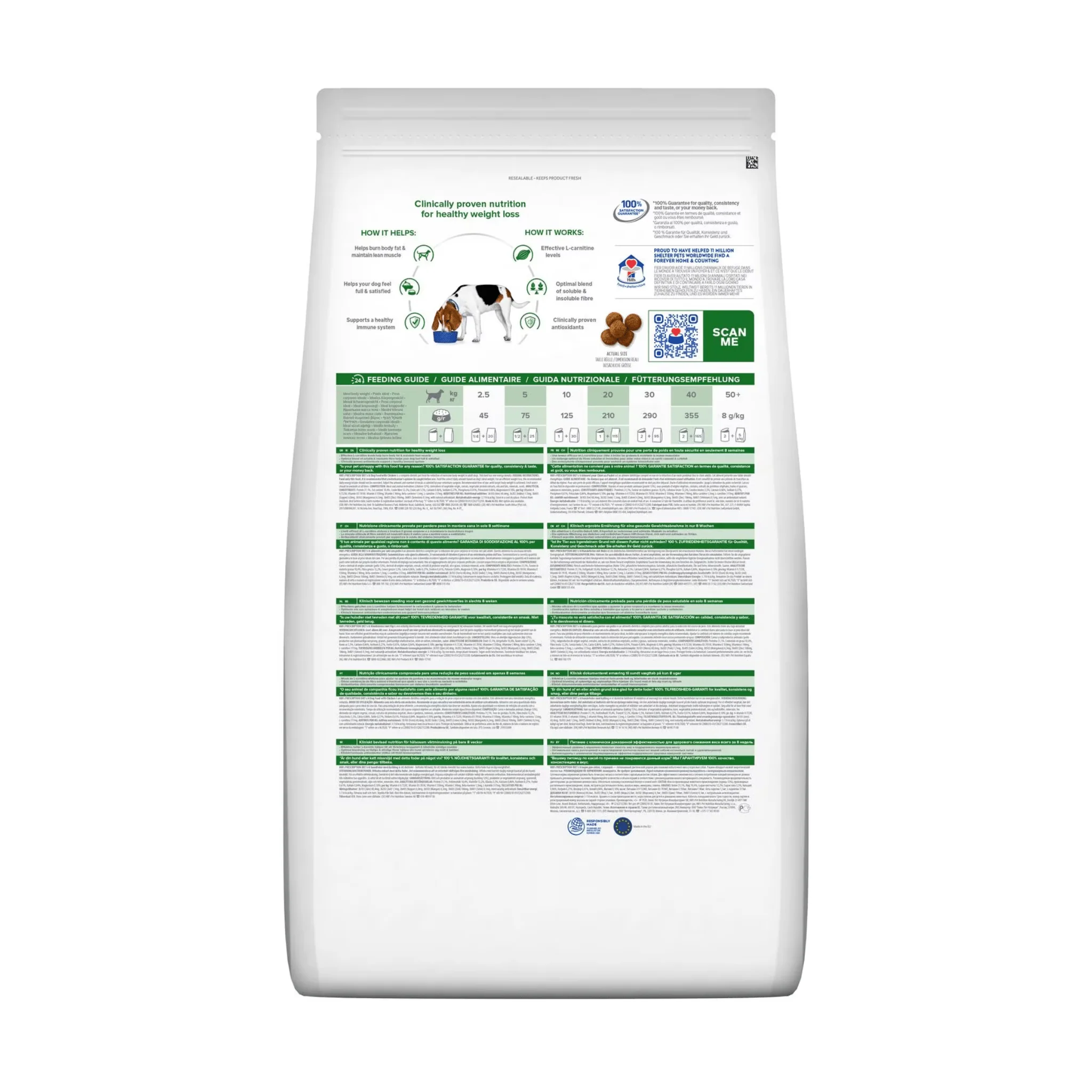 Hill's Prescription Diet R/D Weight Reduction Dog Dry Food - Image 2