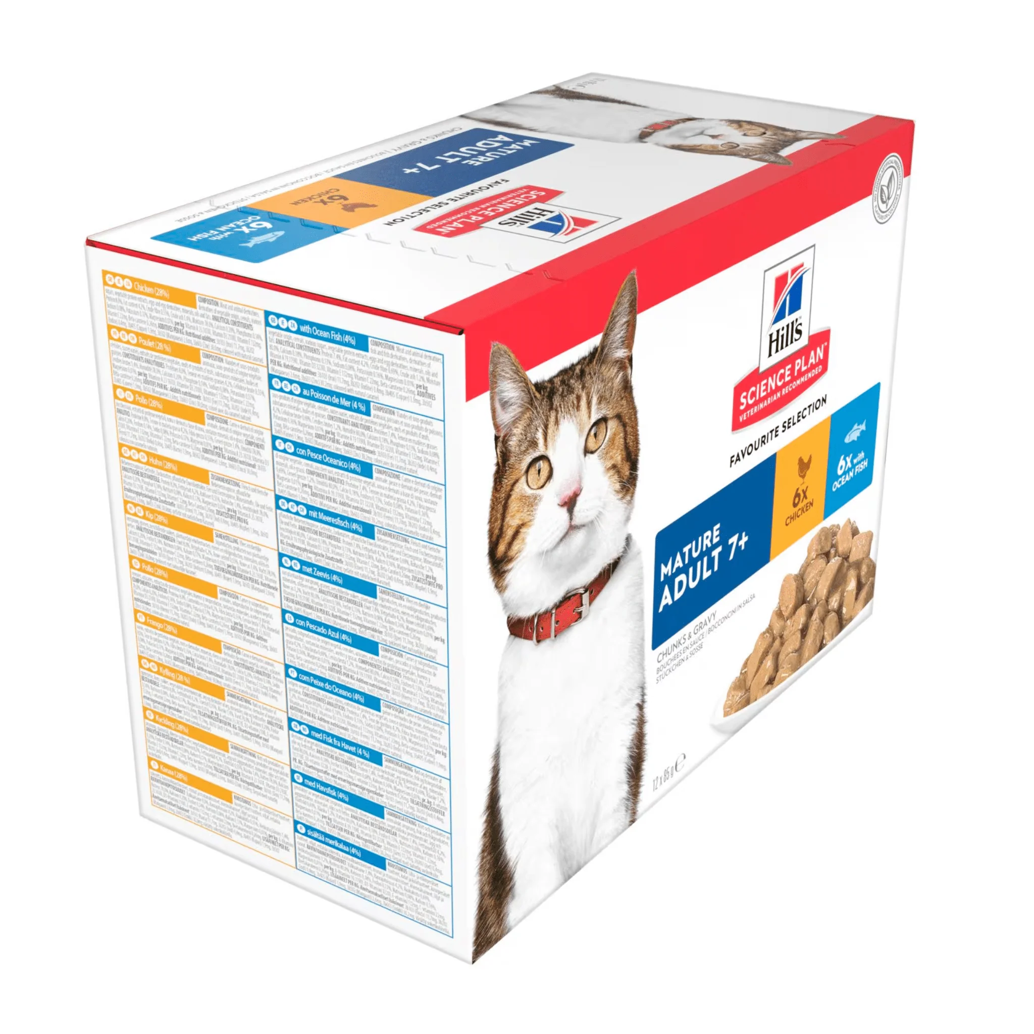 Hills Cat Mature Adult 7+ Chicken & Fish Multipack - Image 2