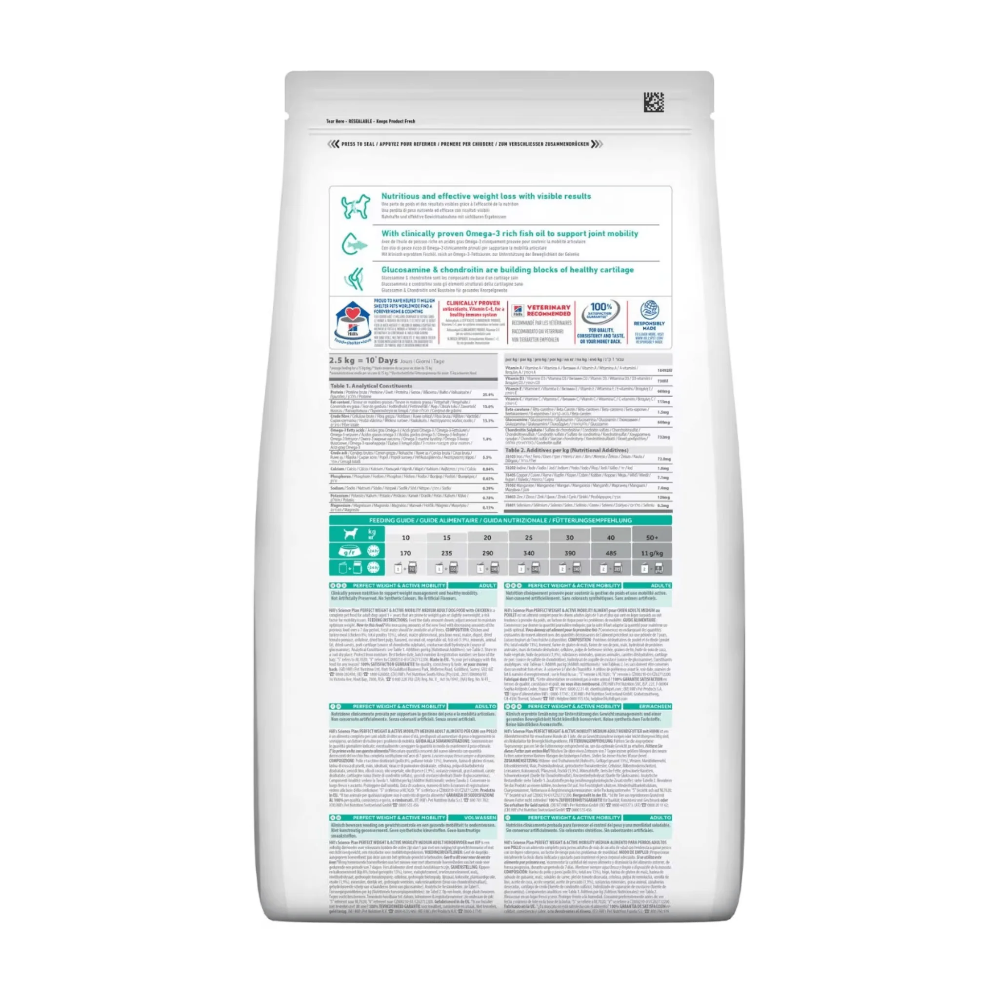 Hill's Science Plan Perfect Weight & Active Mobility Medium Adult Dog Dry Food - Image 2