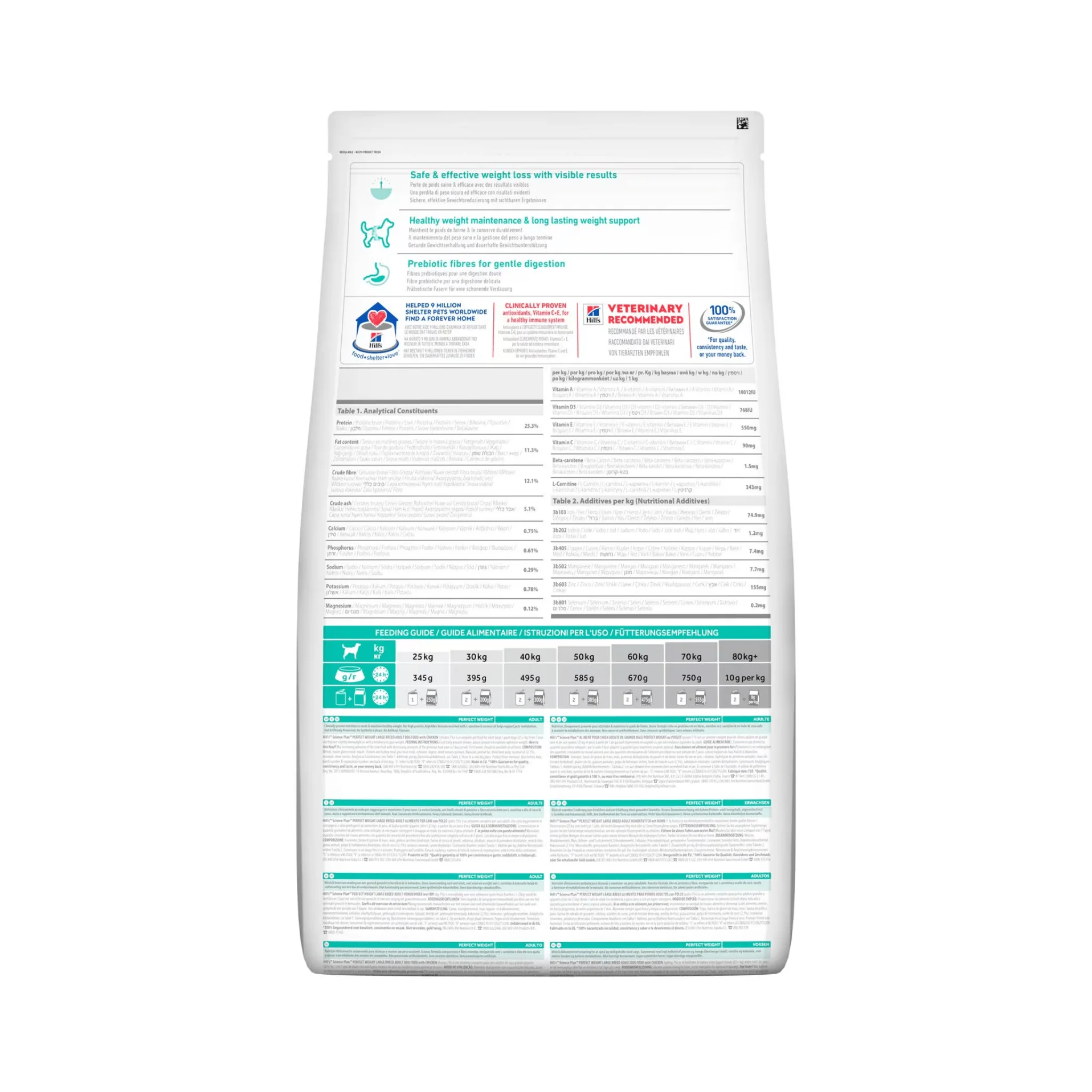 Hill's Science Plan Perfect Weight Large Adult Dog Dry Food - 12kg - Image 2