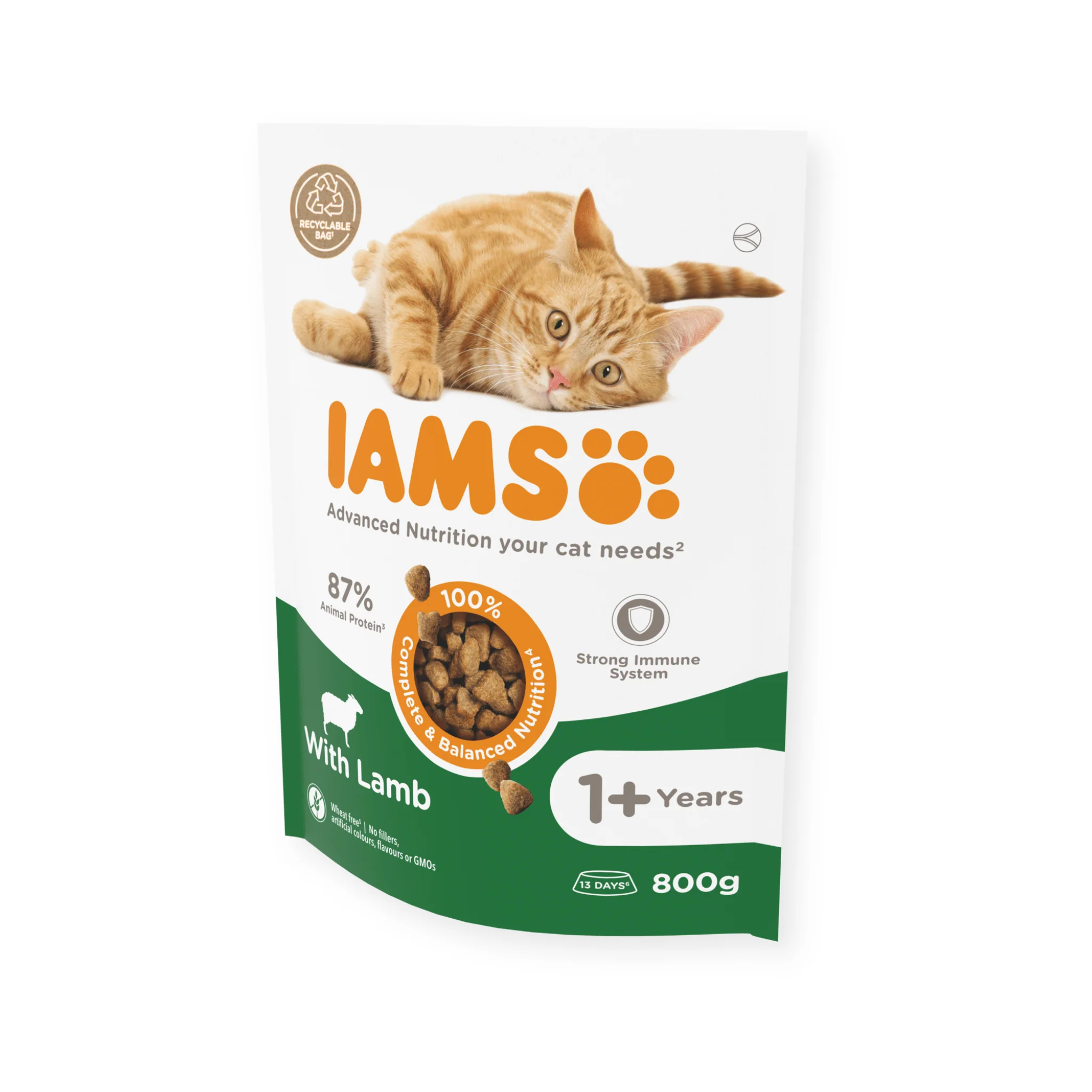 IAMS Dry Adult Cat Food Lamb - Image 2