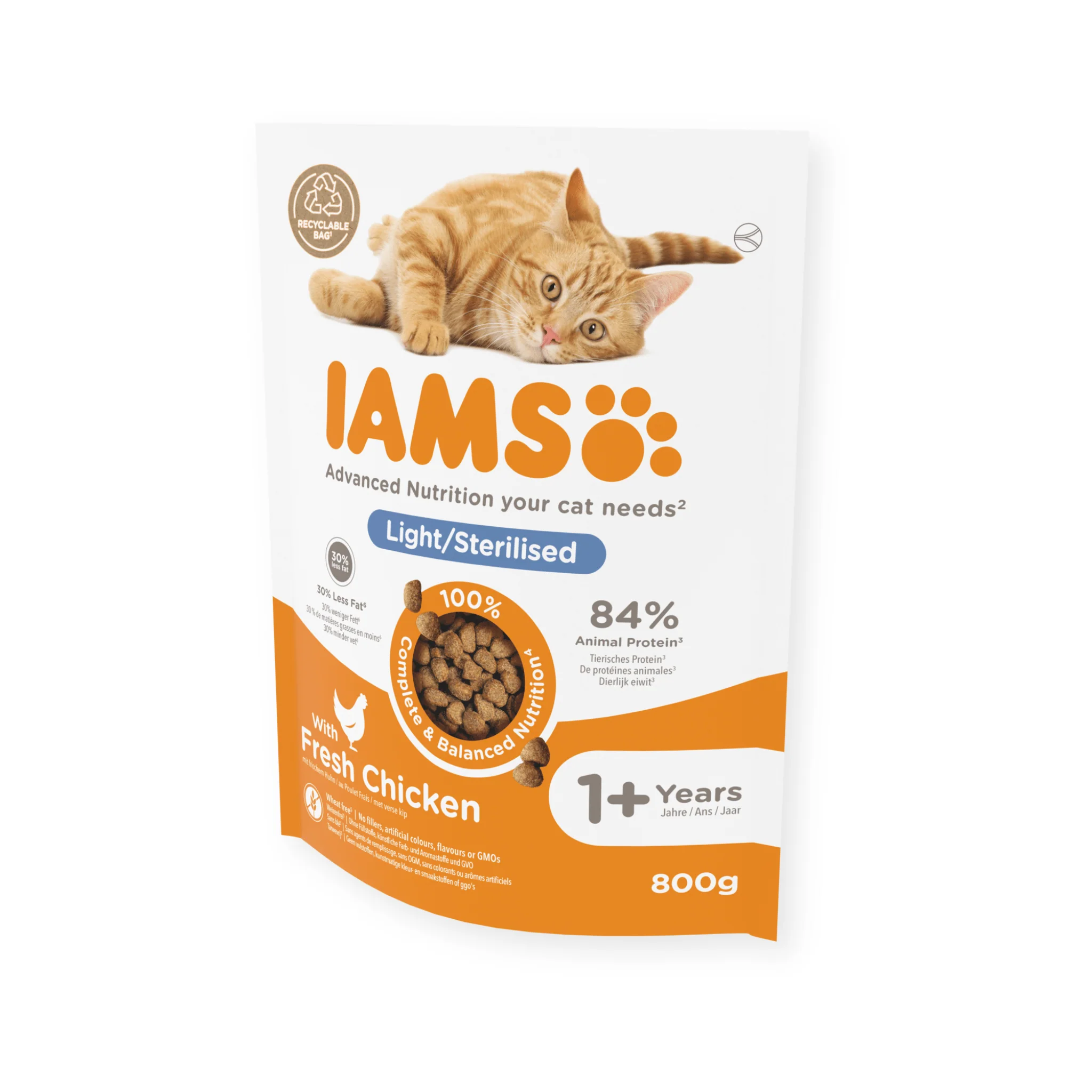 IAMS Dry Adult Light Sterilised Cat Food Fresh Chicken - Image 2