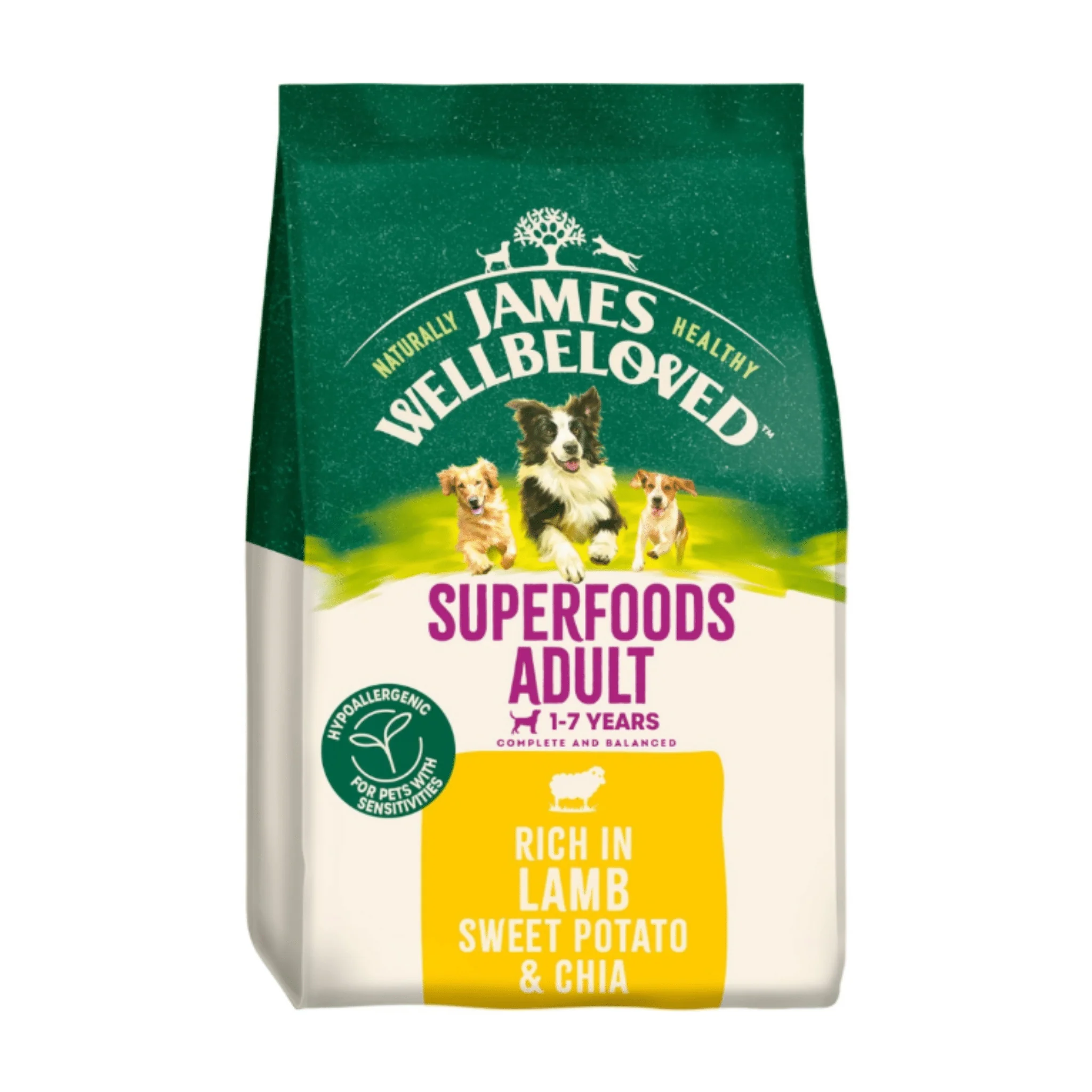James Wellbeloved Adult Lamb, Sweet Potato & Chia Dry Dog Food