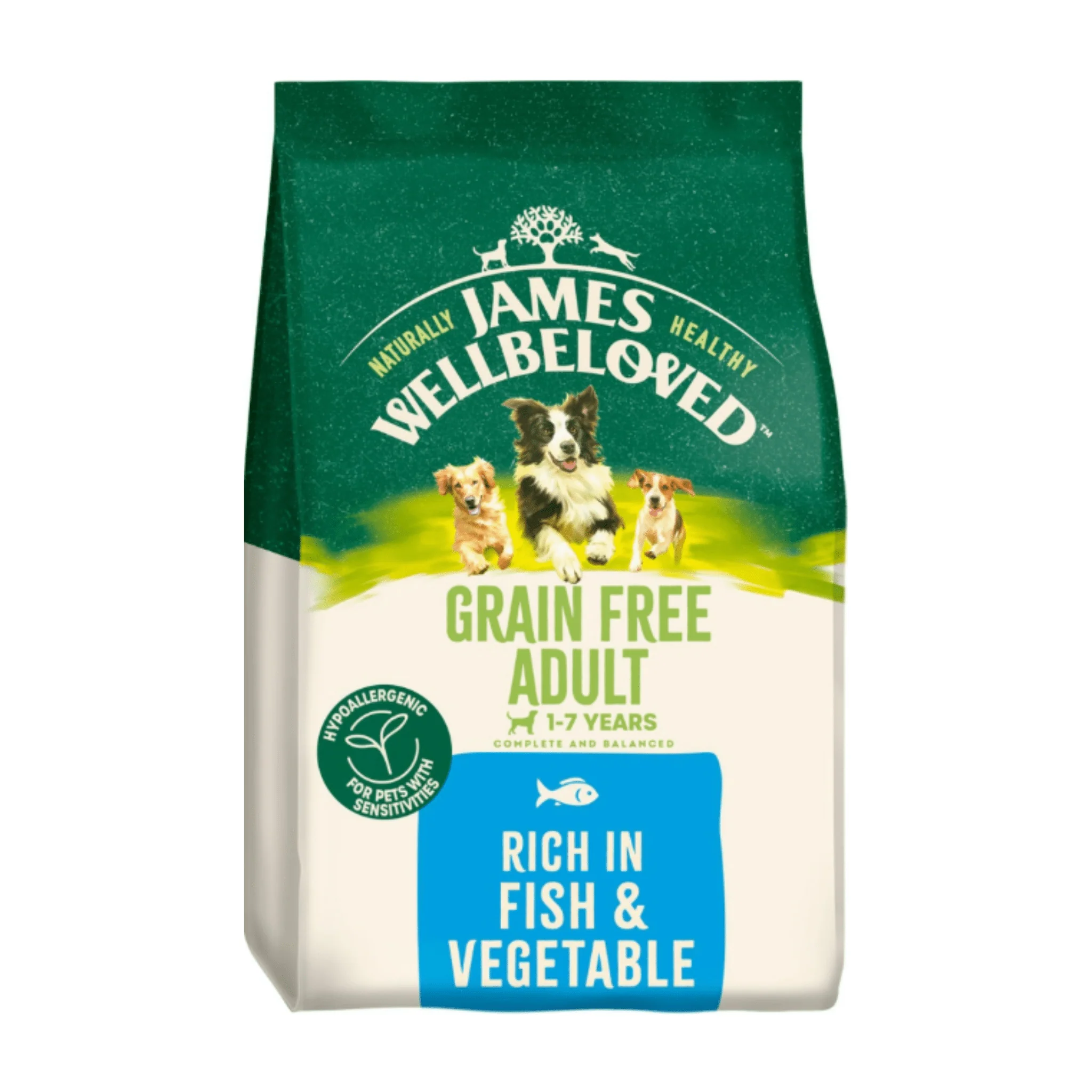 James Wellbeloved Grain Free Adult Fish & Vegetable Dry Dog Food