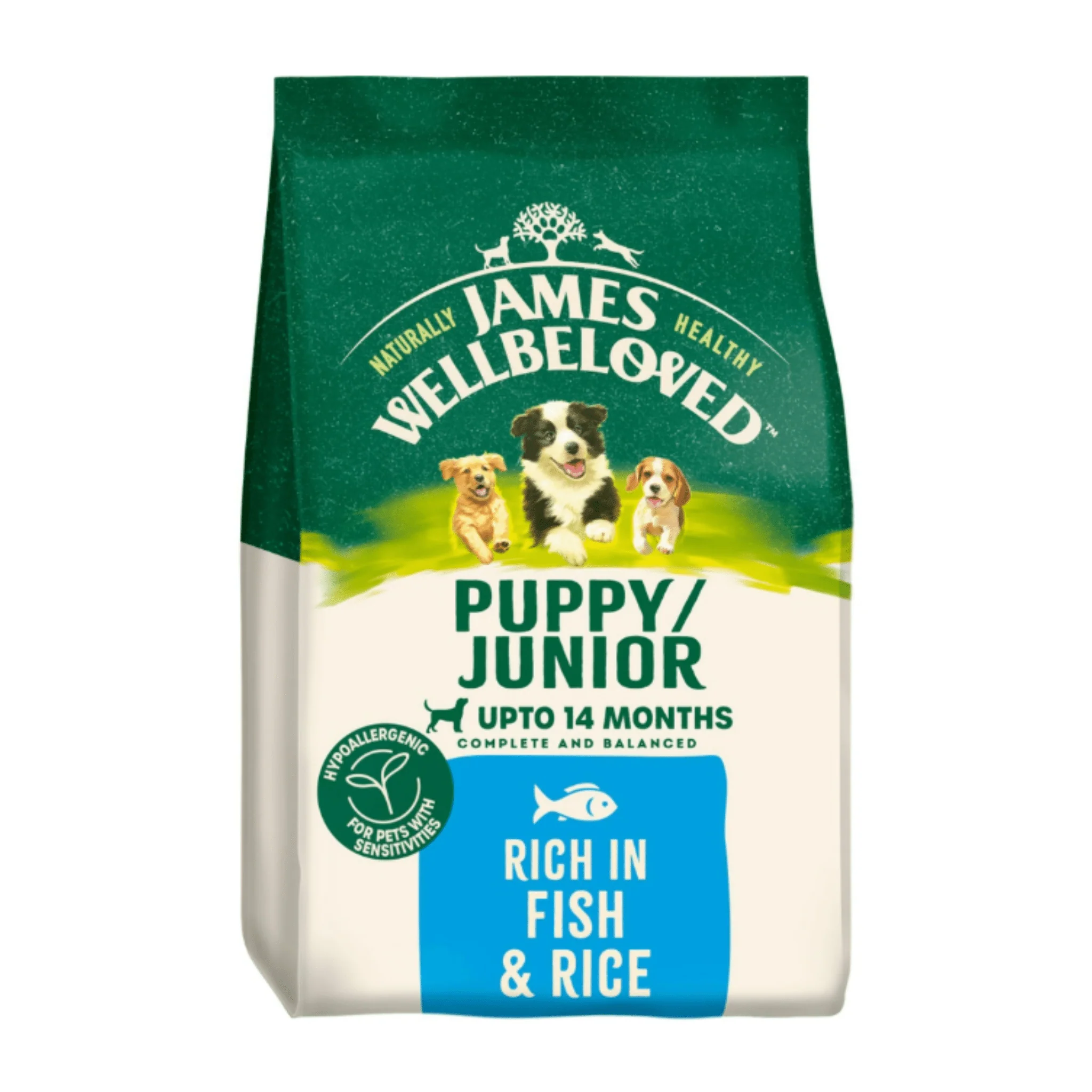 James Wellbeloved Puppy/Junior Fish & Rice Dry Food