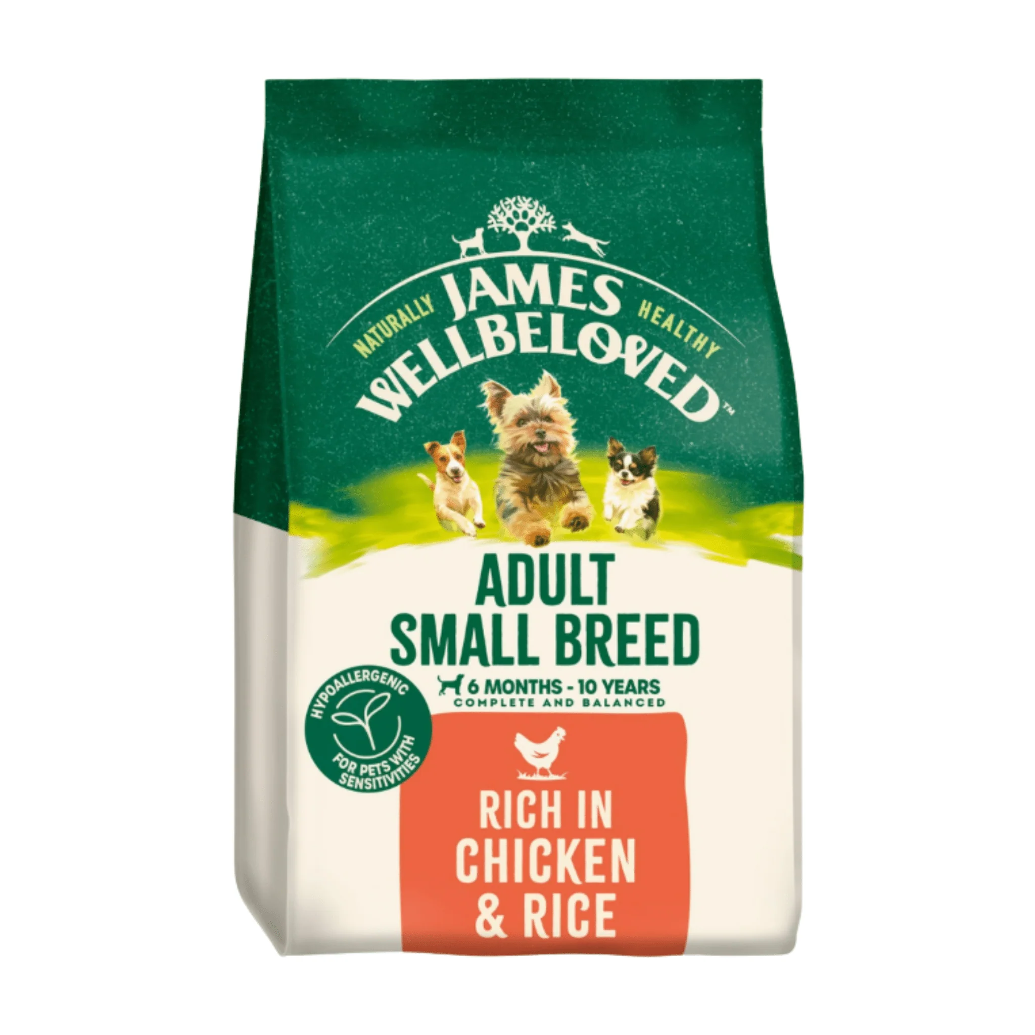 James Wellbeloved Small Adult Chicken & Rice Dry Dog Food