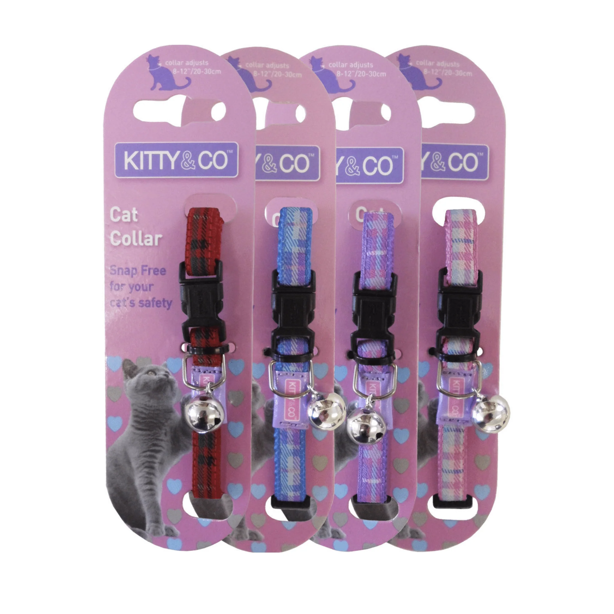 Kitty & Co Tartan Cat Collar x1 (Assorted)