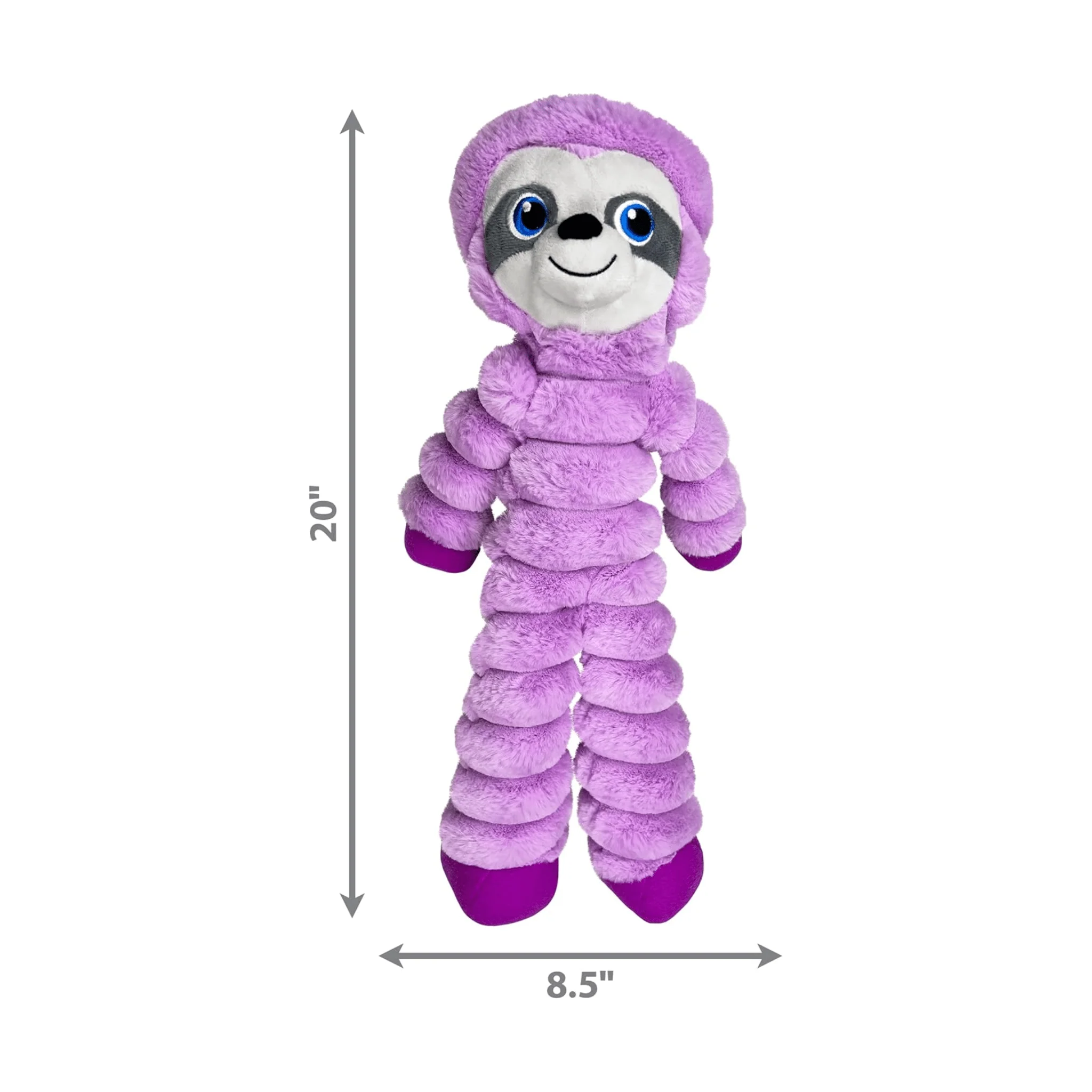 KONG Shakers Crumples Sloth Dog Toy - XL - Image 4