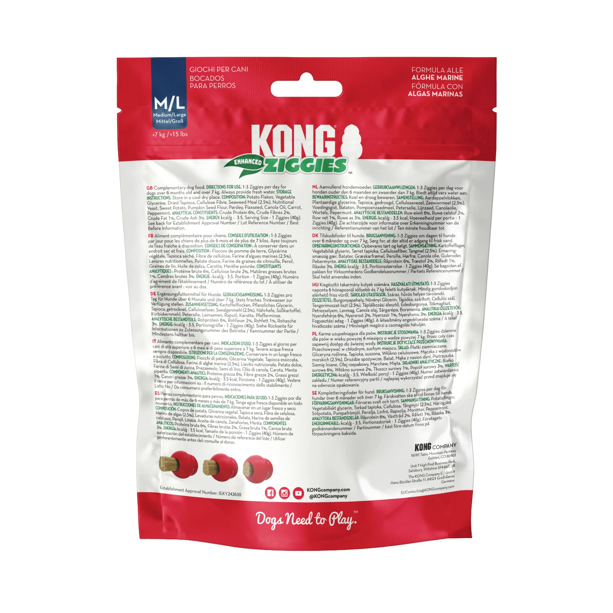 KONG Ziggies Enhanced Medium Chew - Image 7
