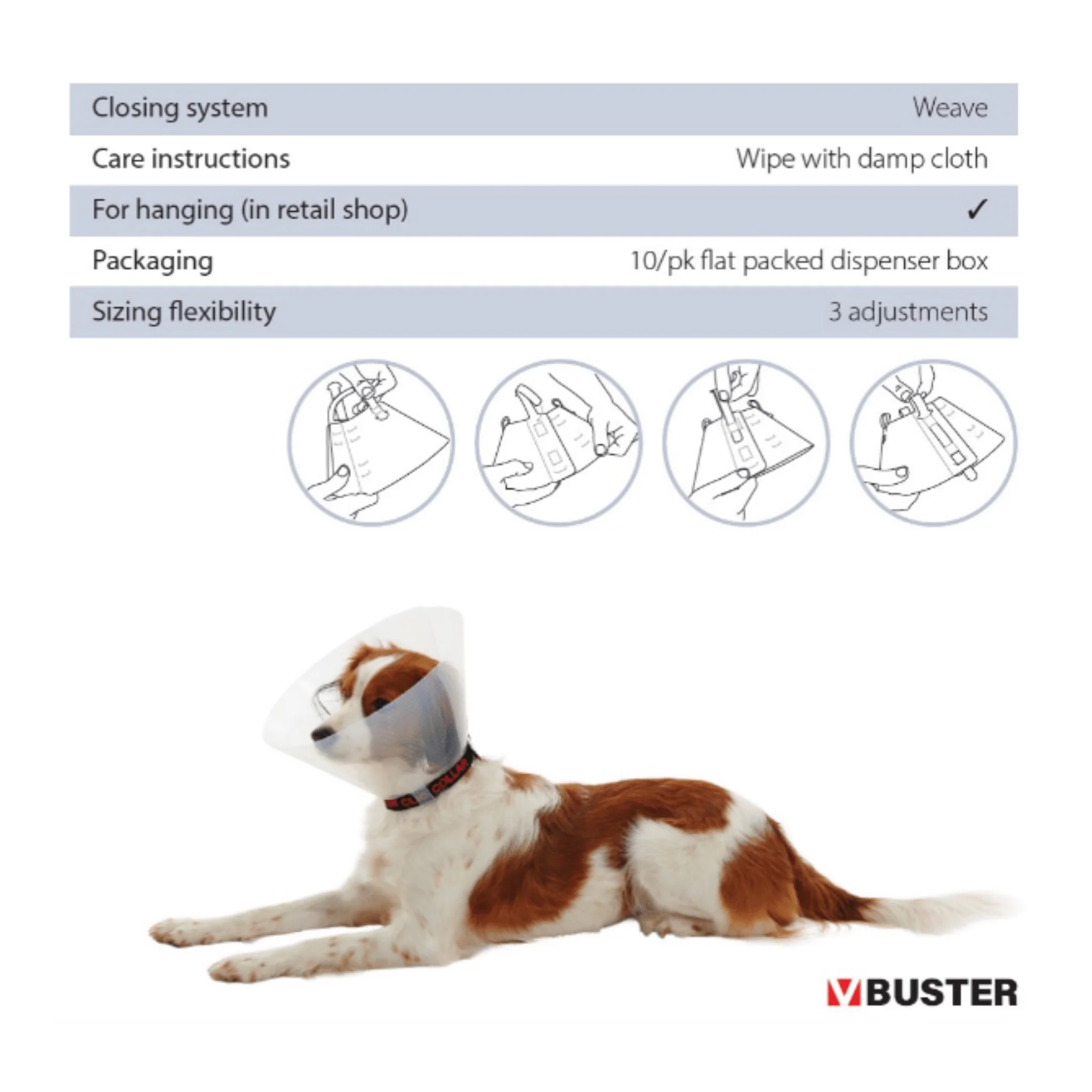 Kruuse BUSTER Classic Recovery Collar (Transparent) - Image 4