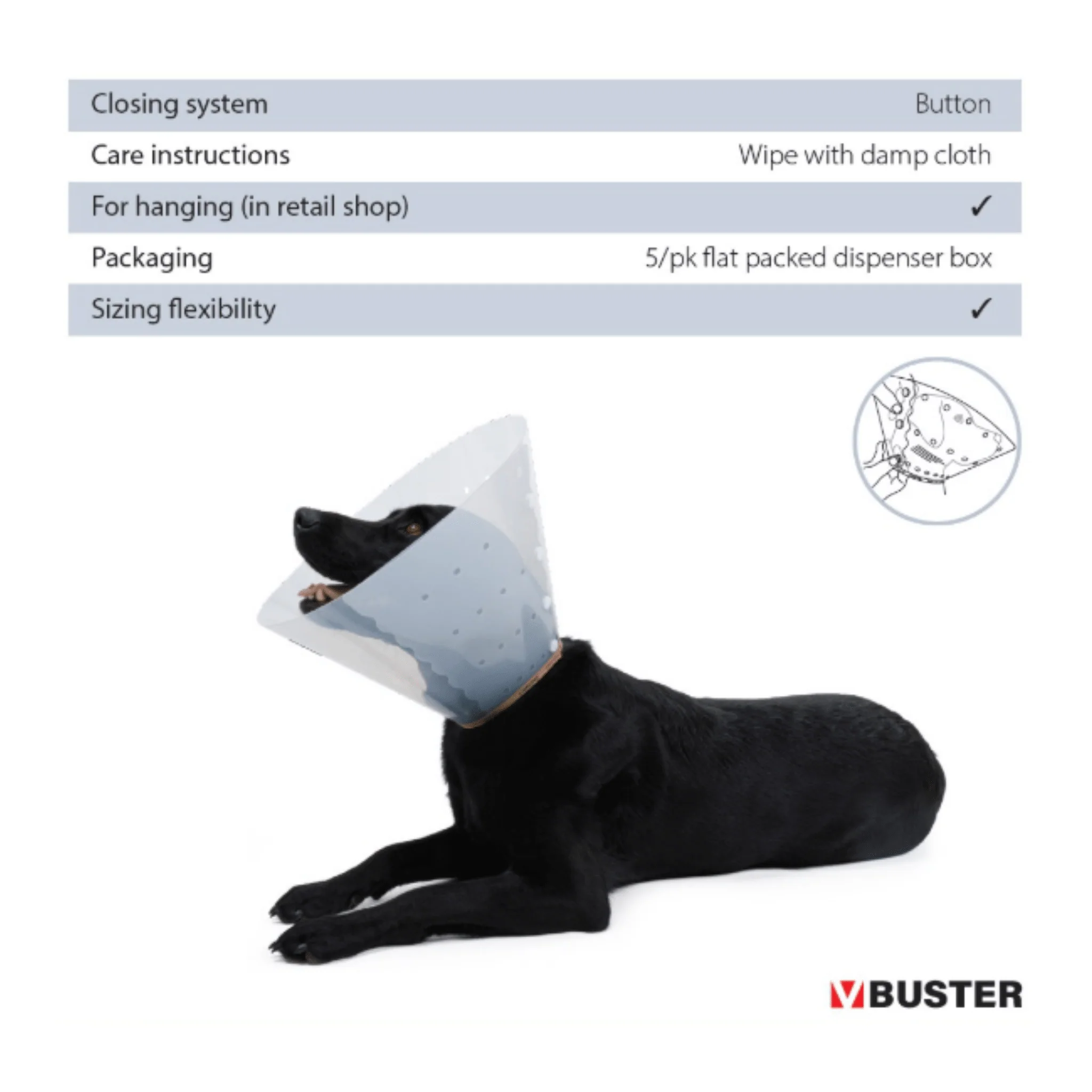 Kruuse BUSTER Easy Recovery Collar (5 Pack) - Image 5