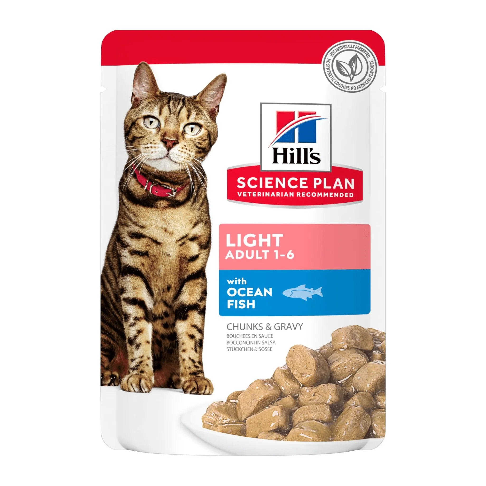 Hill's Light Adult Wet Cat Food with Ocean Fish