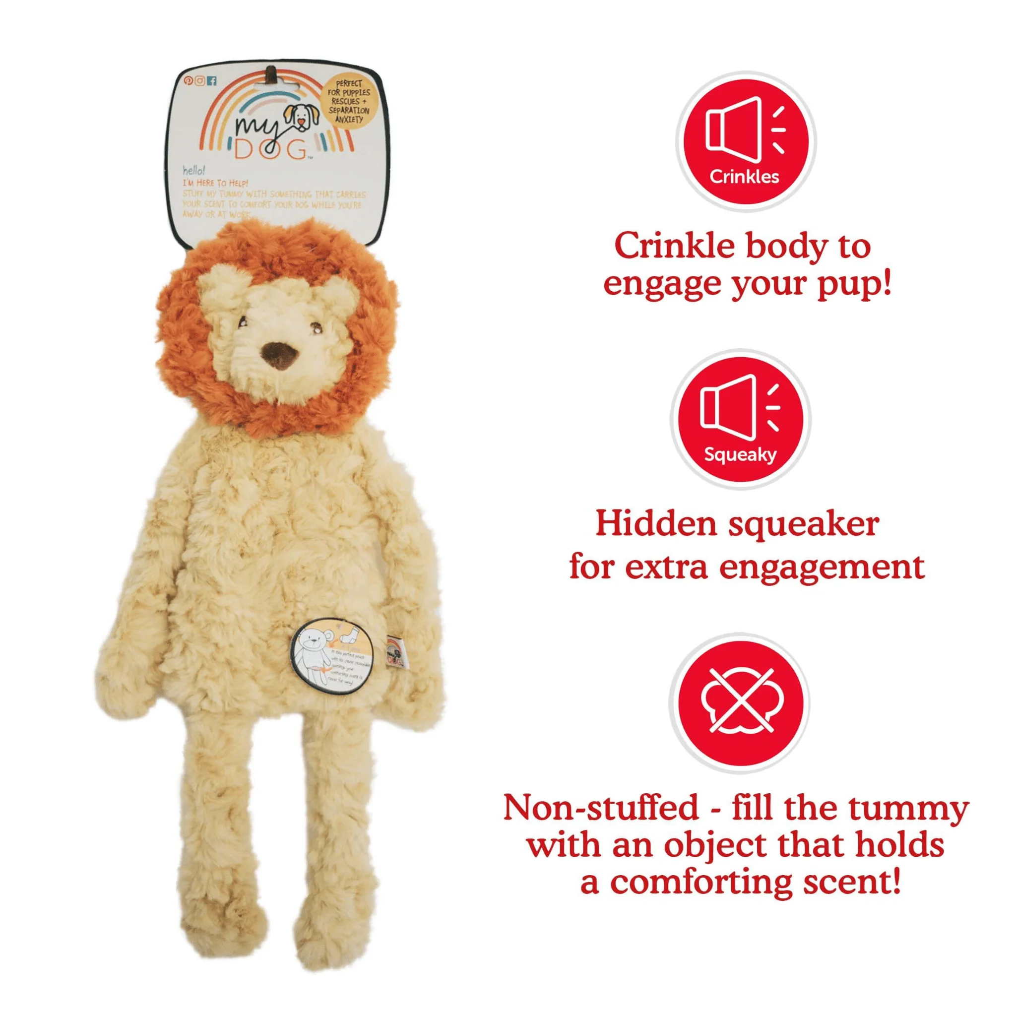 My Dog Lion Dog Toy - Image 3
