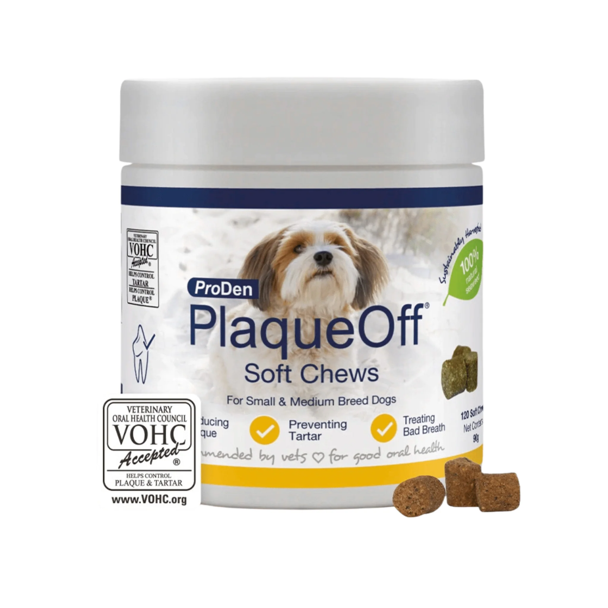 ProDen PlaqueOff® Dental Soft Chews for Small Dogs