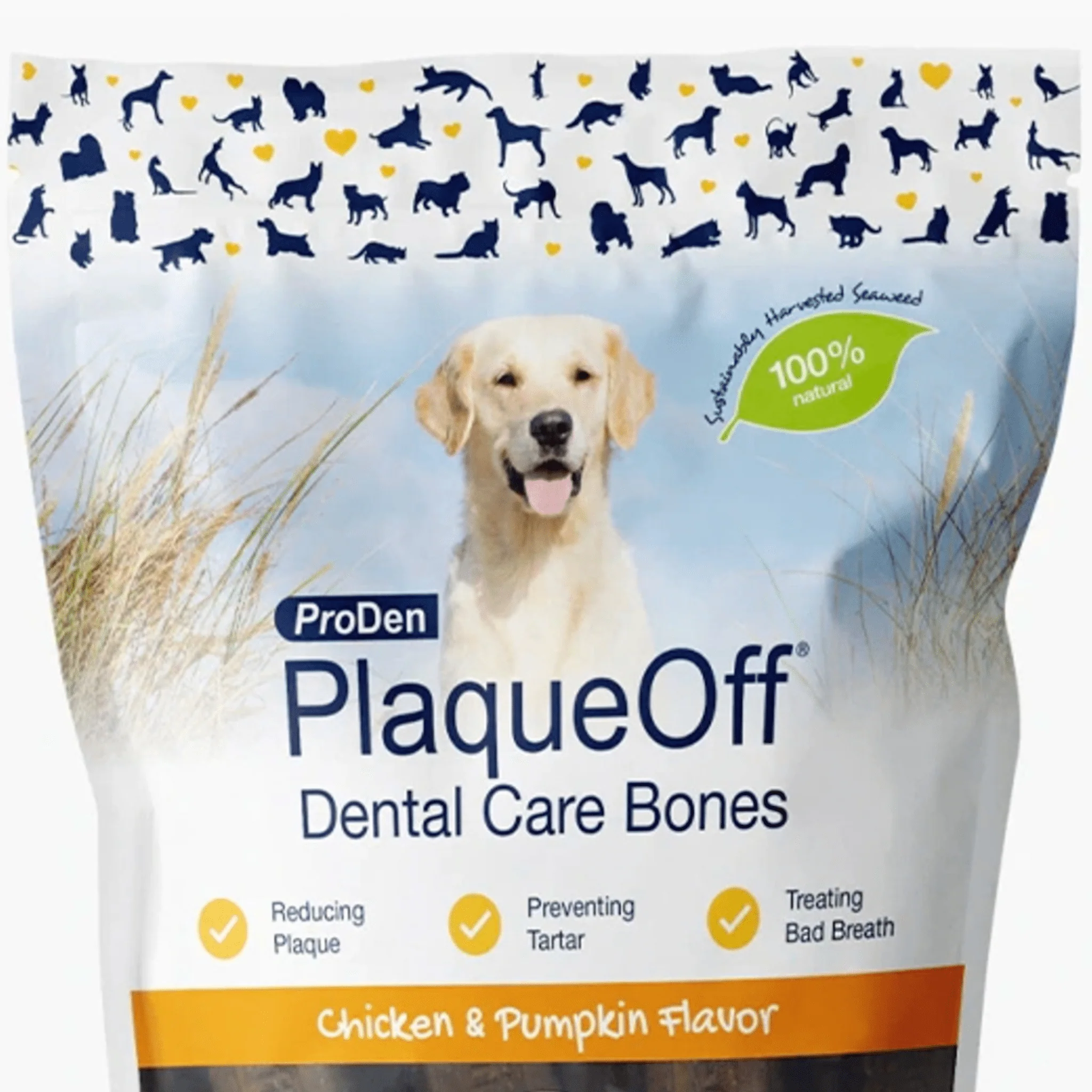 ProDen PlaqueOff® Dental Care Bones – Chicken & Pumpkin - Image 2