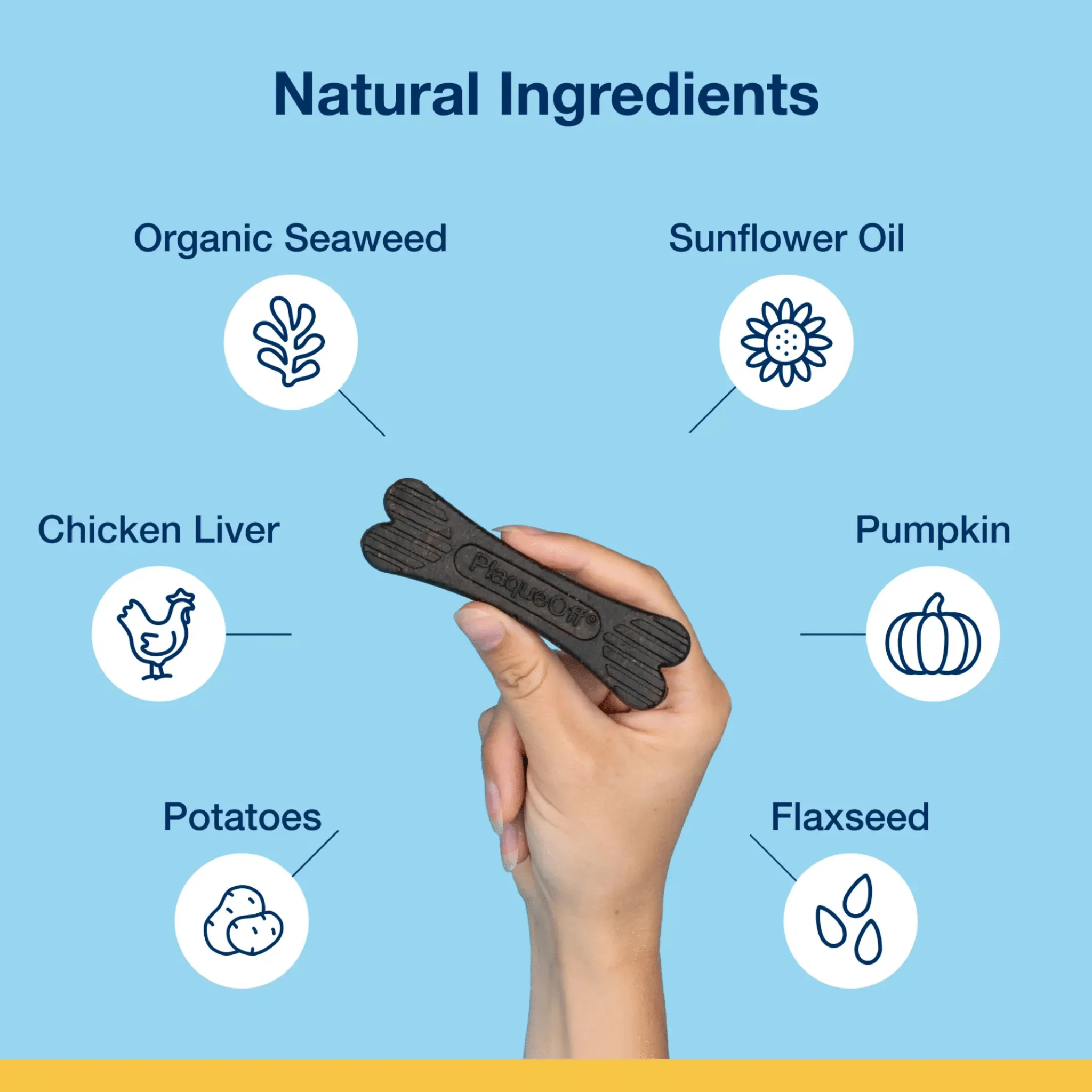 ProDen PlaqueOff® Dental Care Bones – Chicken & Pumpkin - Image 4