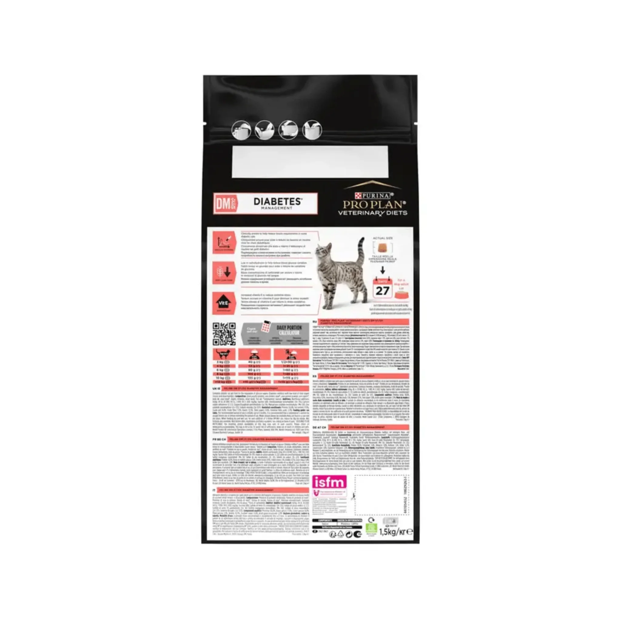 Purina Pro Plan Veterinary Diets DM Diabetes Dry Cat Food - Image 2