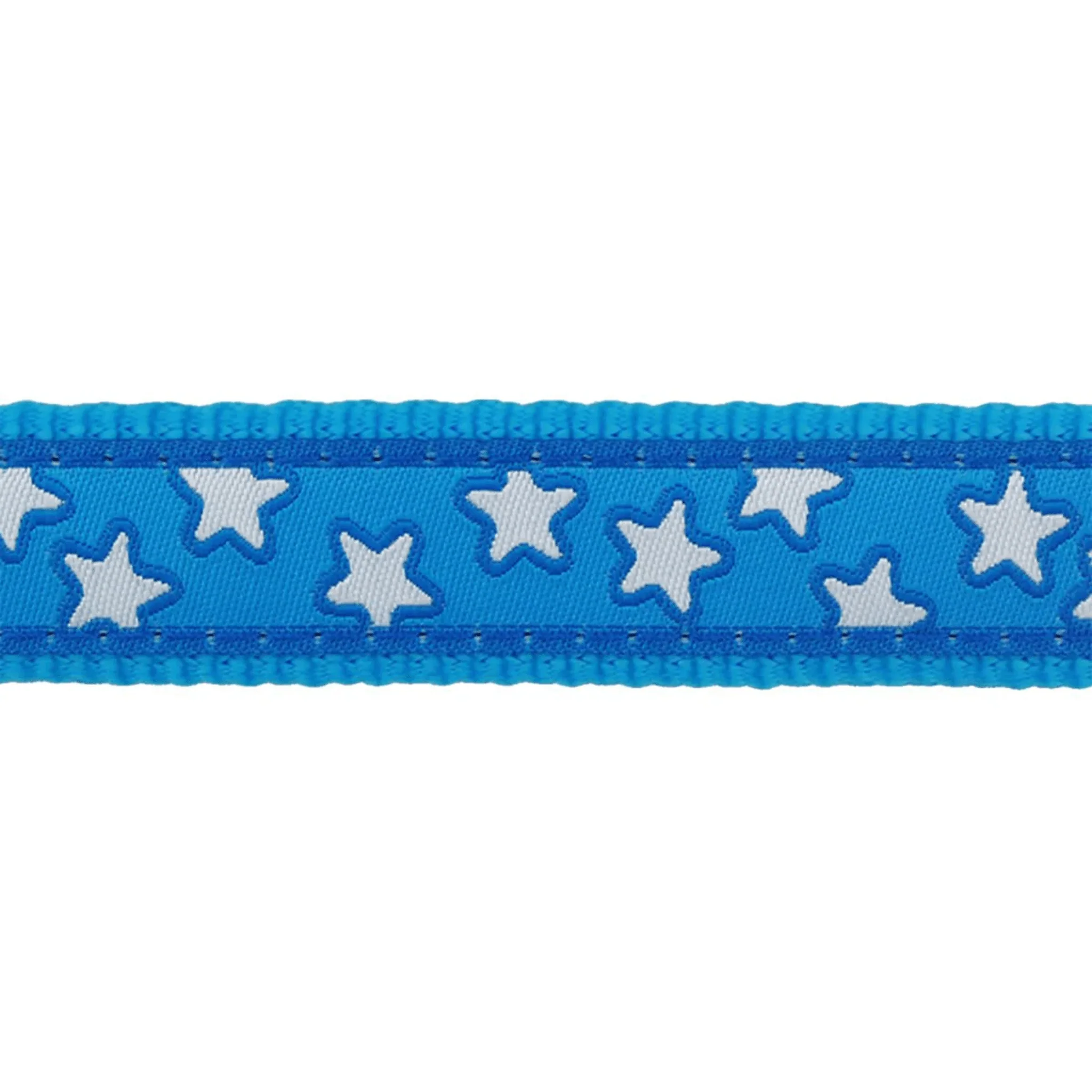 Red Dingo Cat Collar Stars White on Turquoise - Image 2