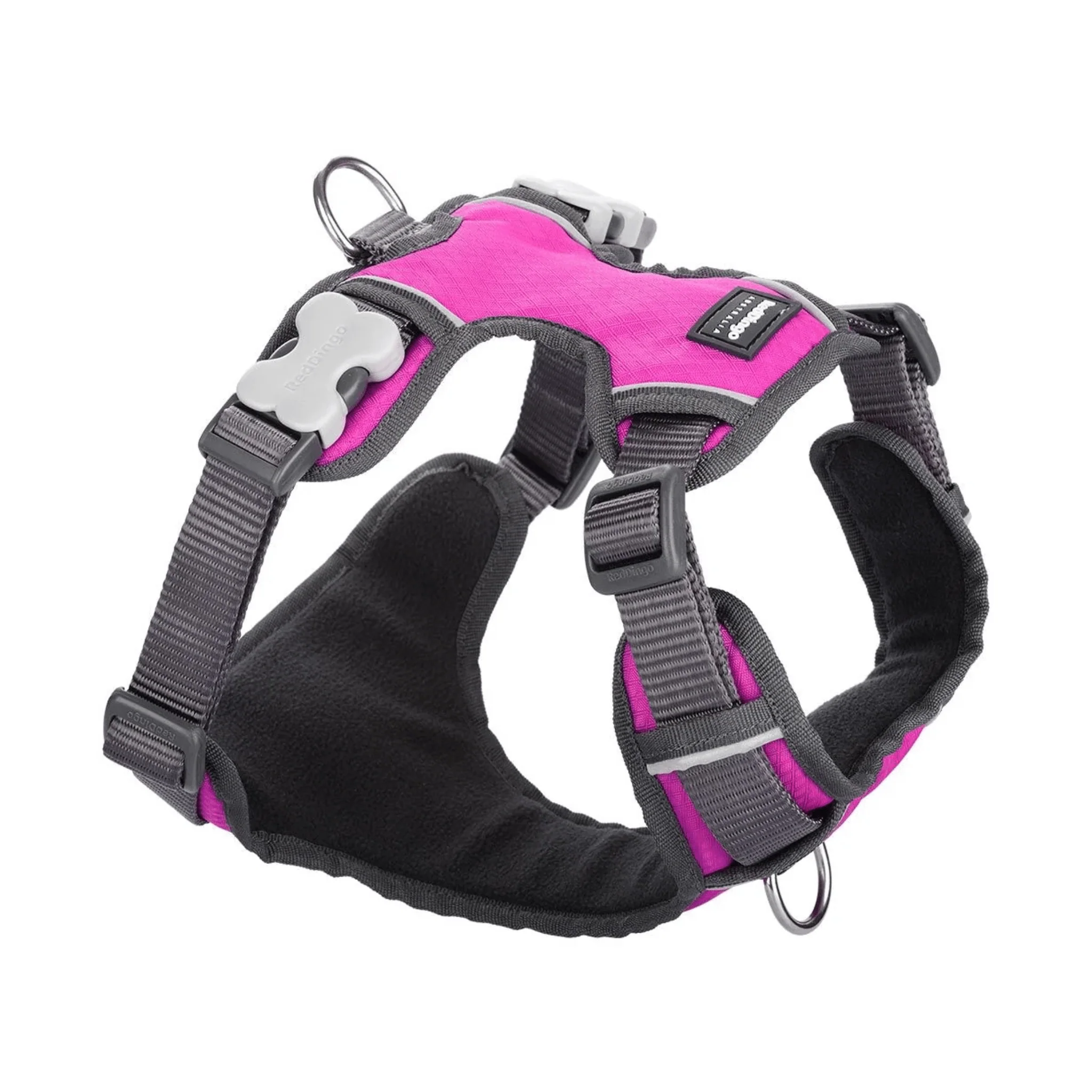 Red Dingo Padded Pink Dog Harness