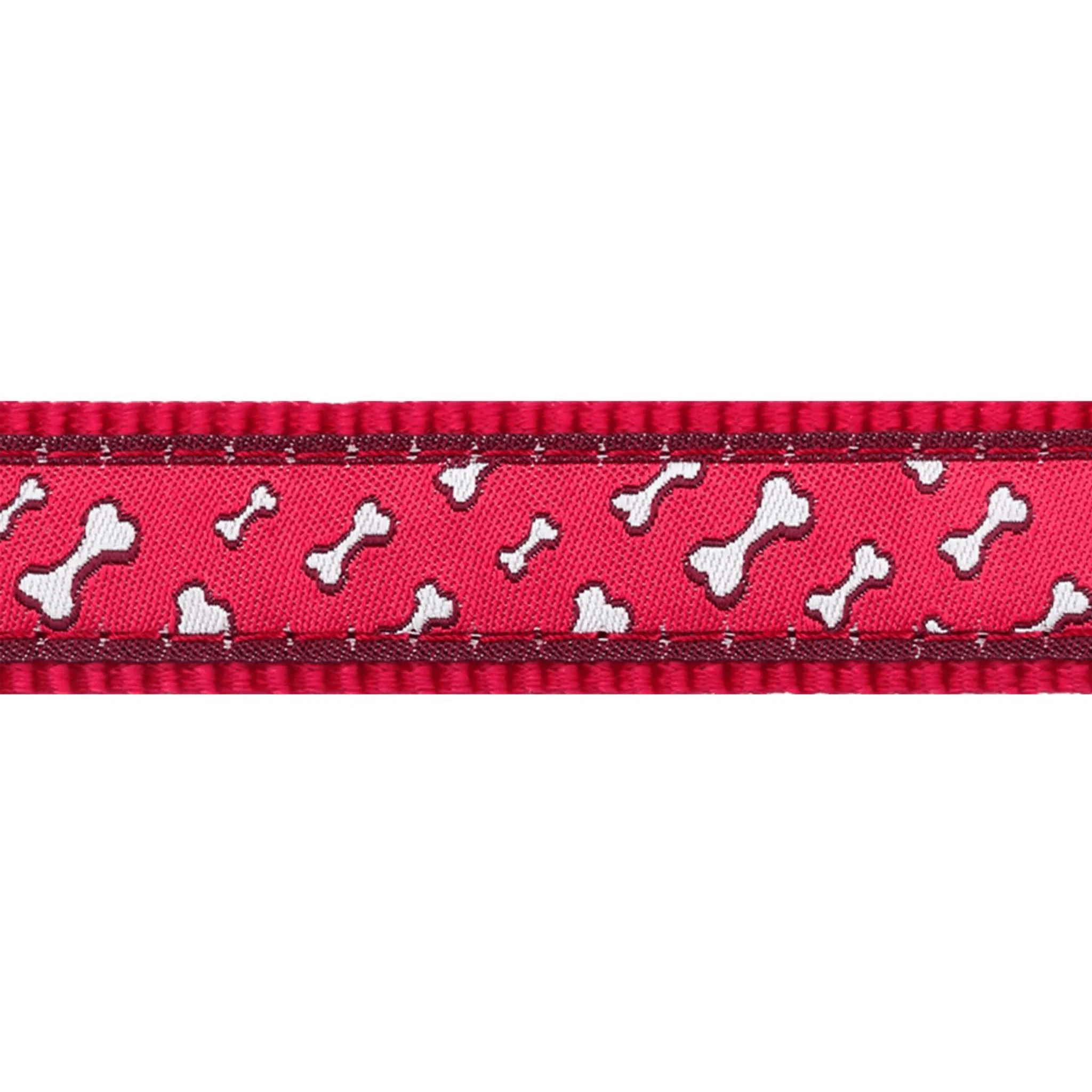 Red Dingo Dog Lead Flying Bones Red - Image 2