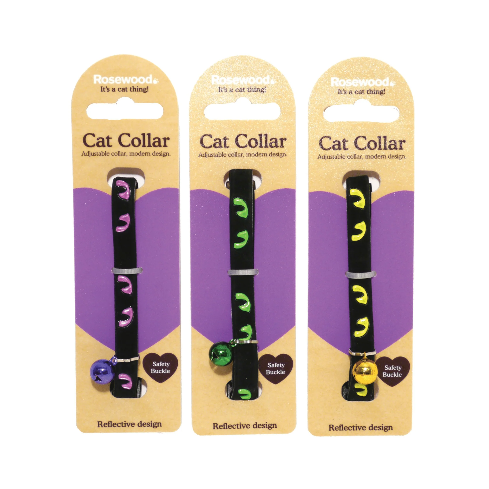 Rosewood Reflective Cat Eye Collar x1 (Assorted)